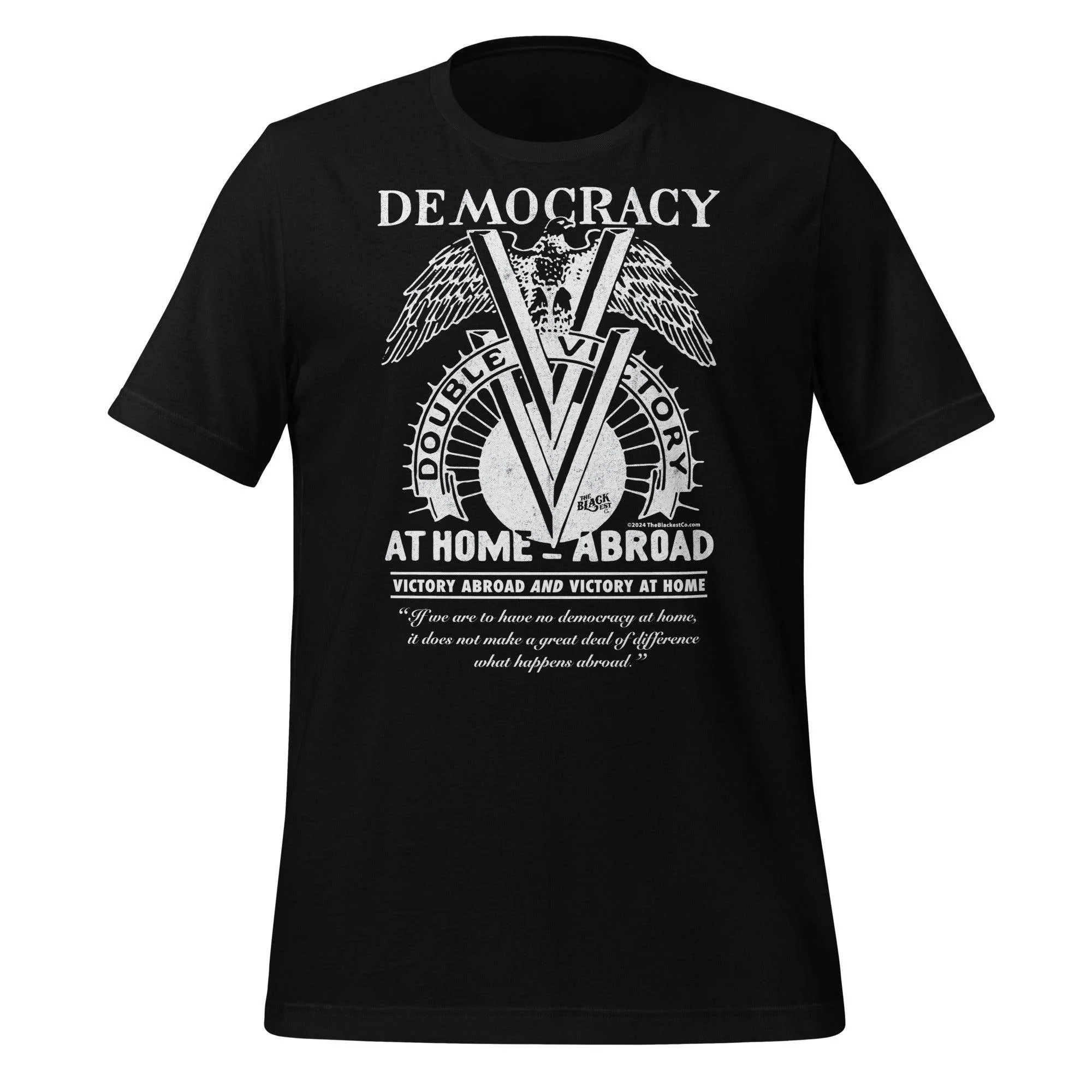 Double V Campaign WWII Black Soldiers Fashion T-Shirt - Image 6