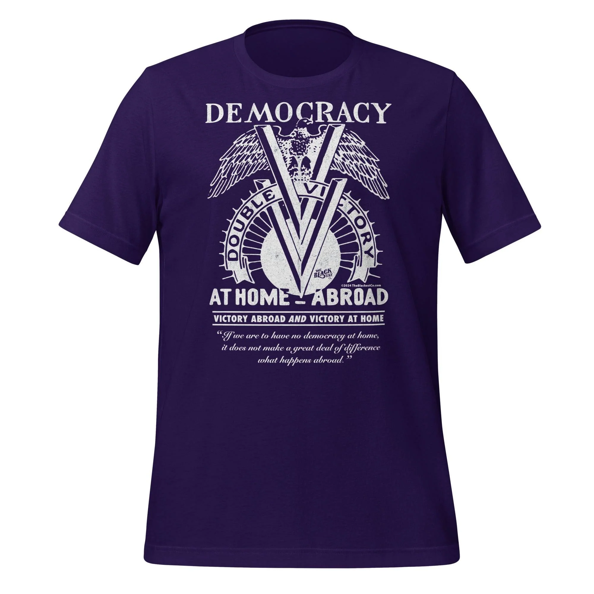 Double V Campaign WWII Black Soldiers Fashion T-Shirt - Image 7