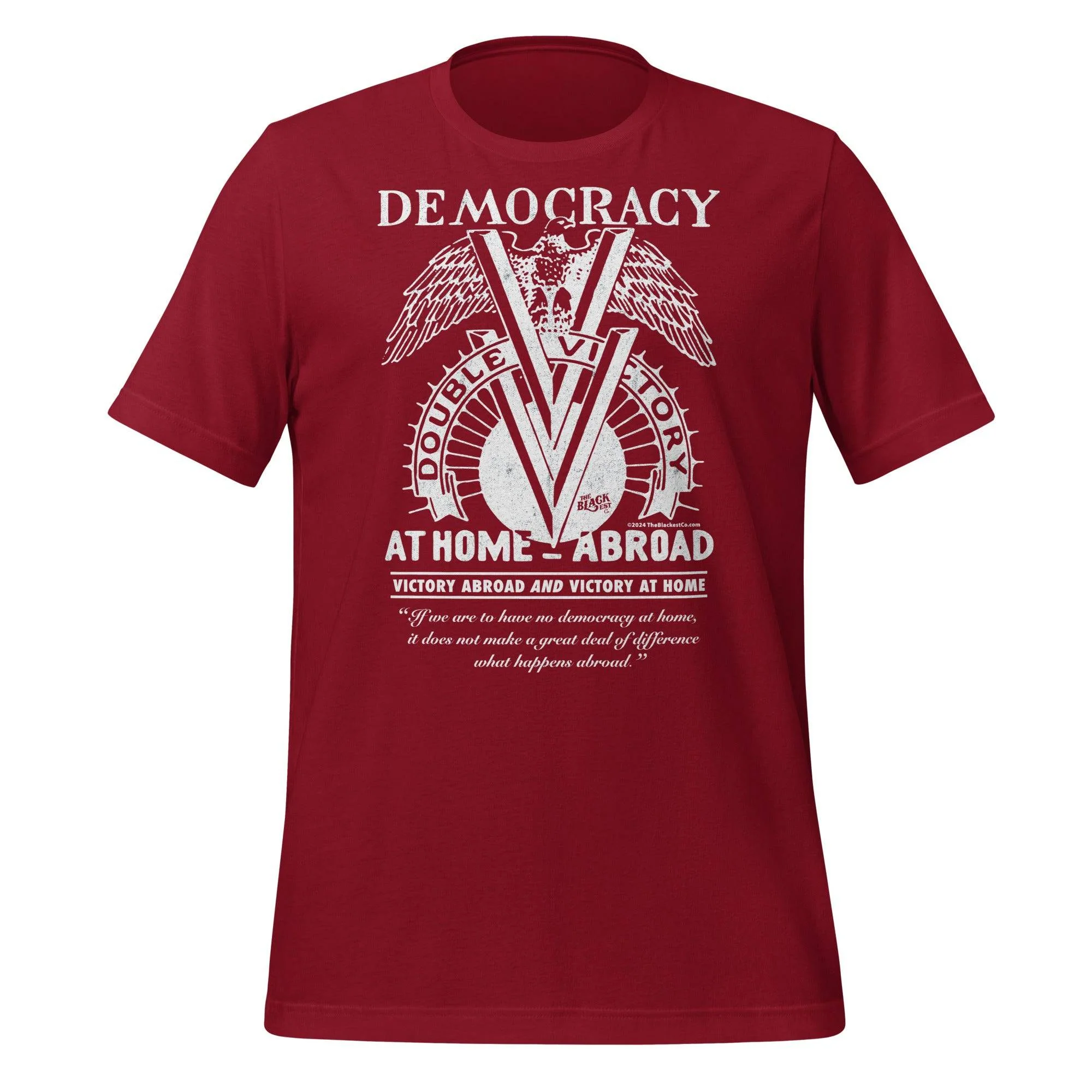 Double V Campaign WWII Black Soldiers Fashion T-Shirt - Image 9