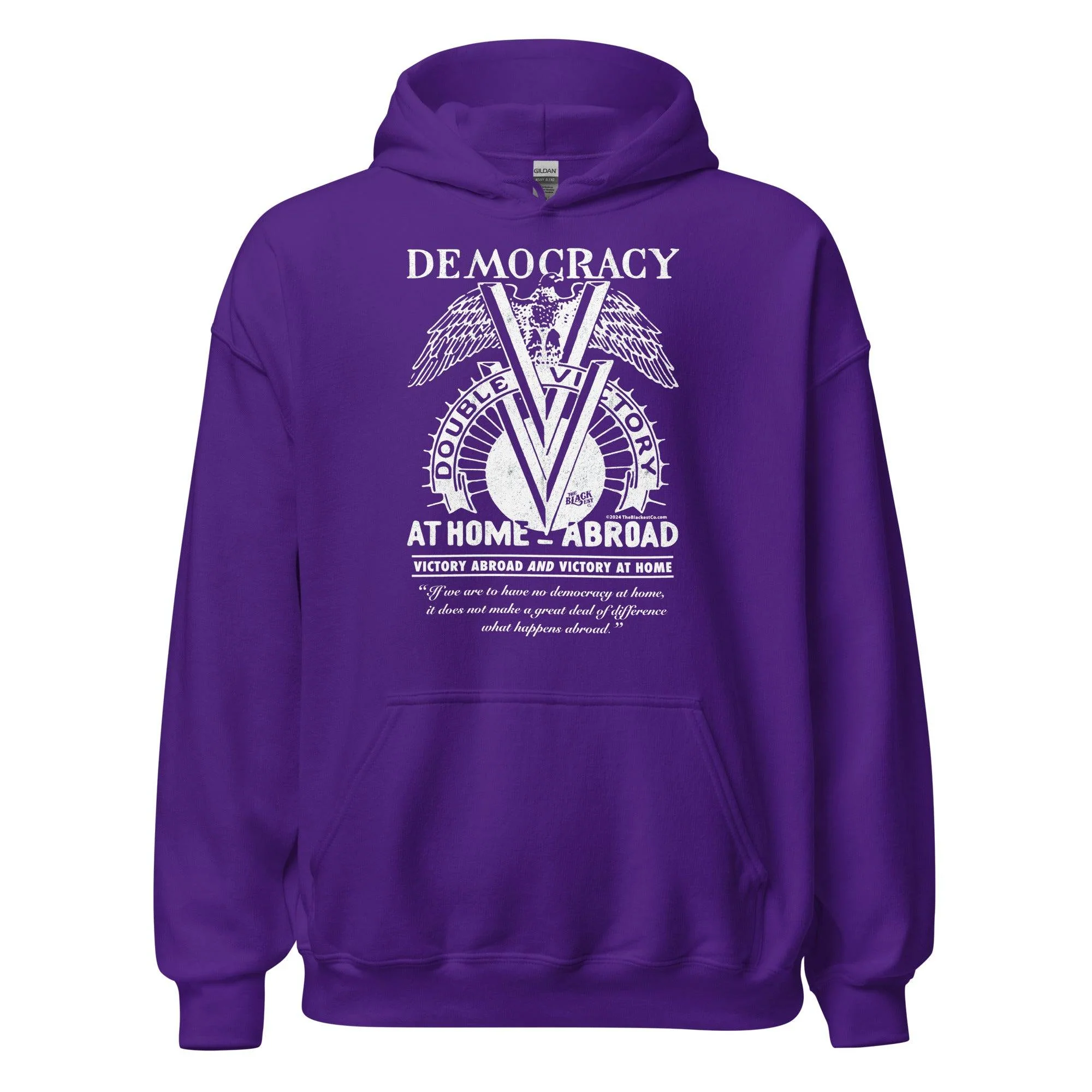 Double V Campaign WWII Black Soldiers Hoodie