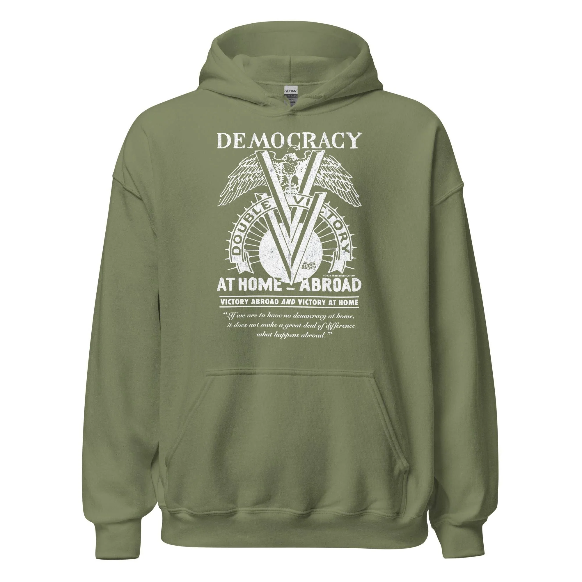Double V Campaign WWII Black Soldiers Hoodie - Image 10