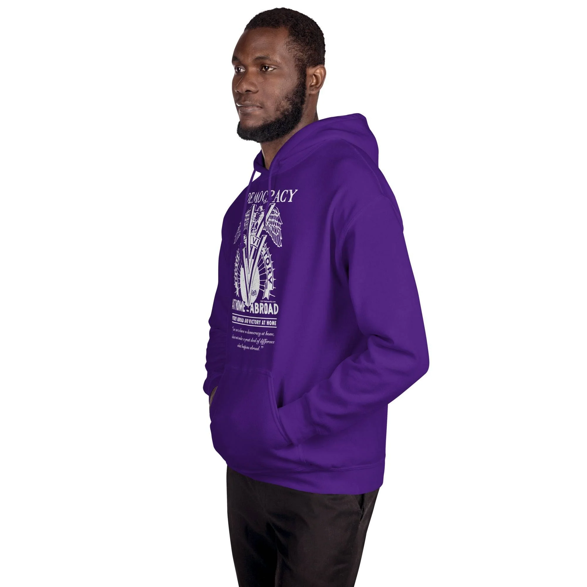 Double V Campaign WWII Black Soldiers Hoodie - Image 4