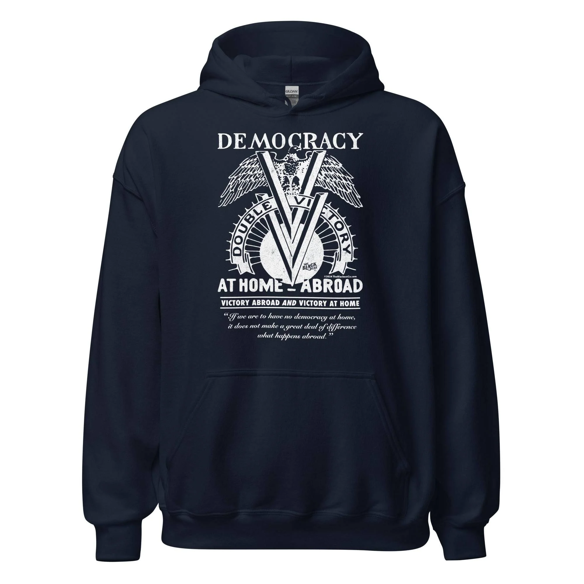 Double V Campaign WWII Black Soldiers Hoodie - Image 6