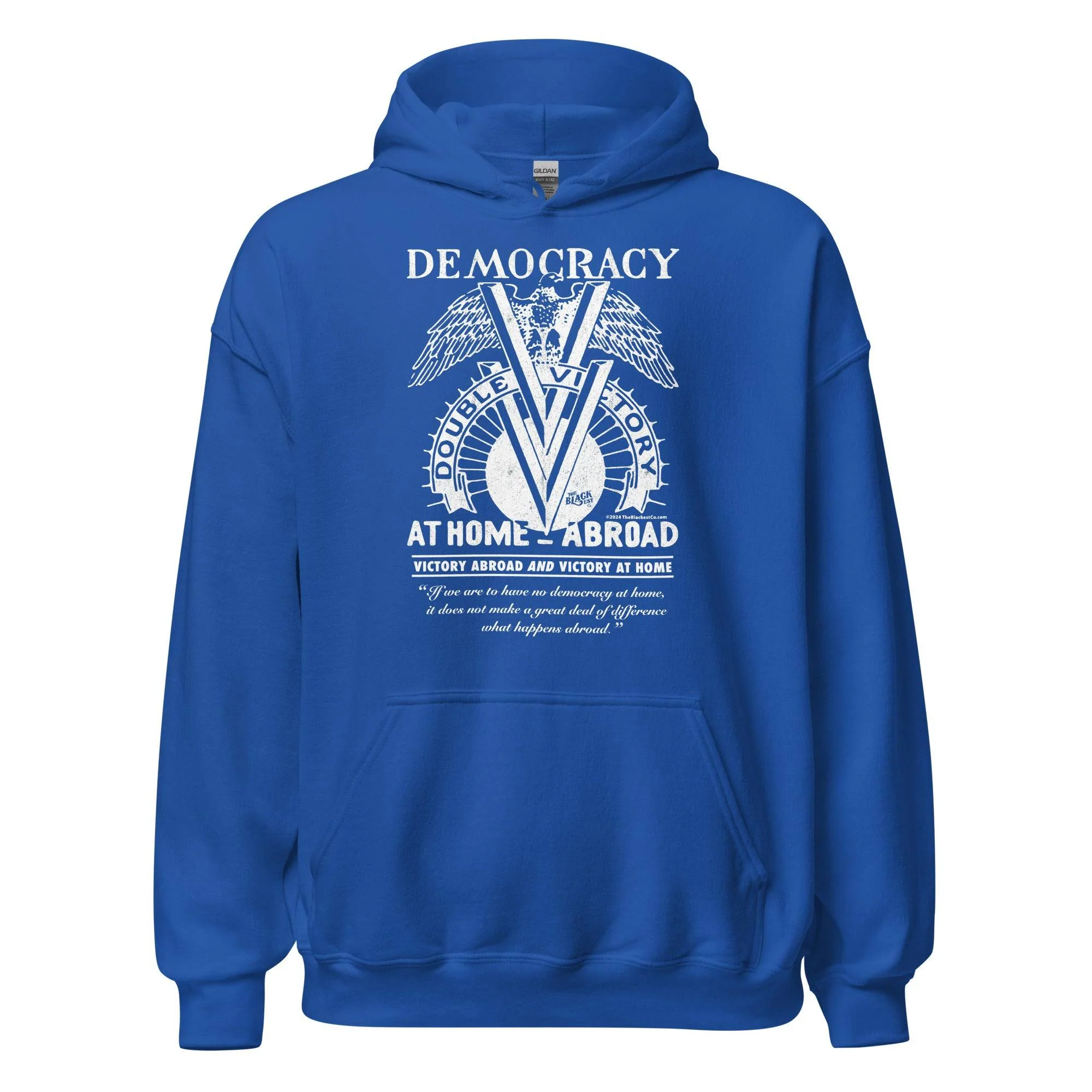 Double V Campaign WWII Black Soldiers Hoodie - Image 8