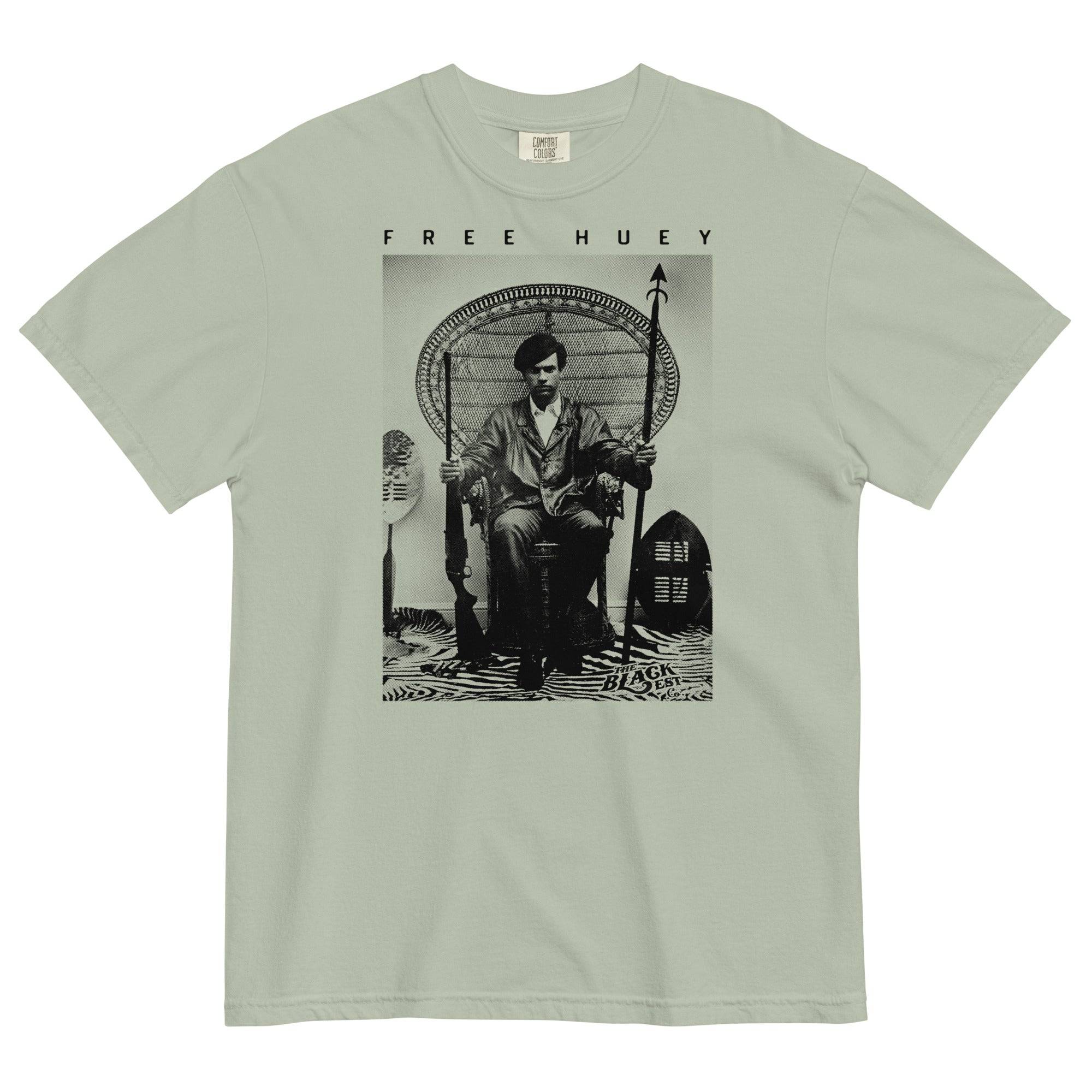 Free Huey P. Newton Premium Heavyweight Tee - Image 8