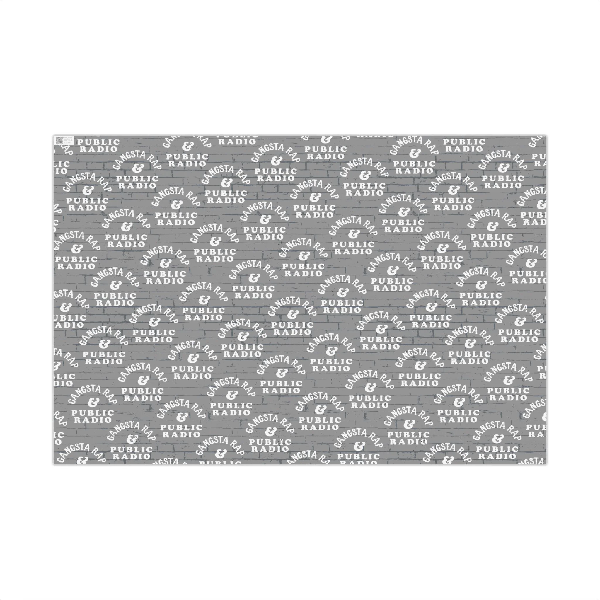 Gangsta Wrap & Public Radio Gritty Gift Wrapping Paper - Image 4