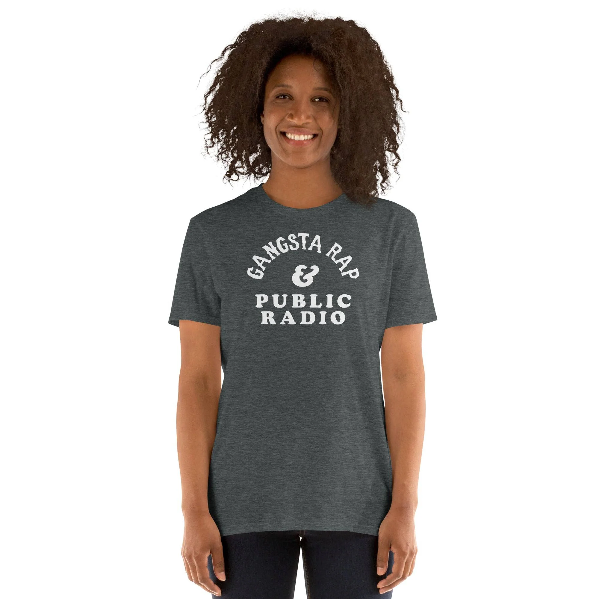 Gangsta Rap & Public Radio Softstyle Unisex T-Shirt - Image 2
