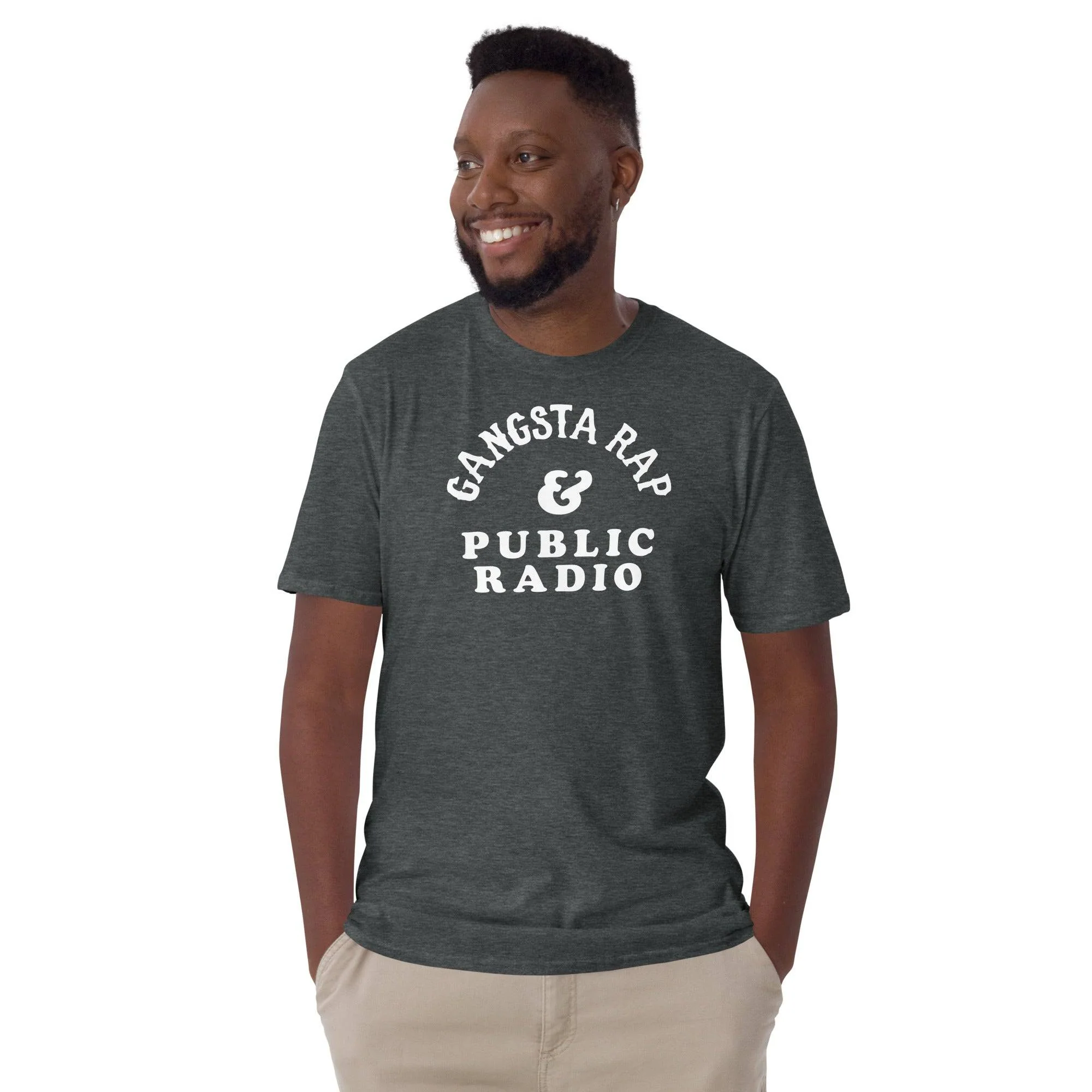 Gangsta Rap & Public Radio Softstyle Unisex T-Shirt - Image 3