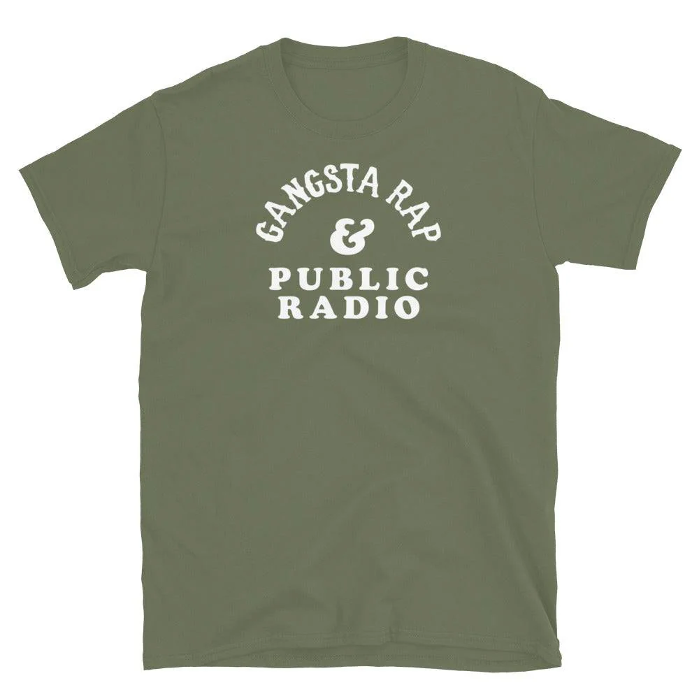 Gangsta Rap & Public Radio Softstyle Unisex T-Shirt - Image 8