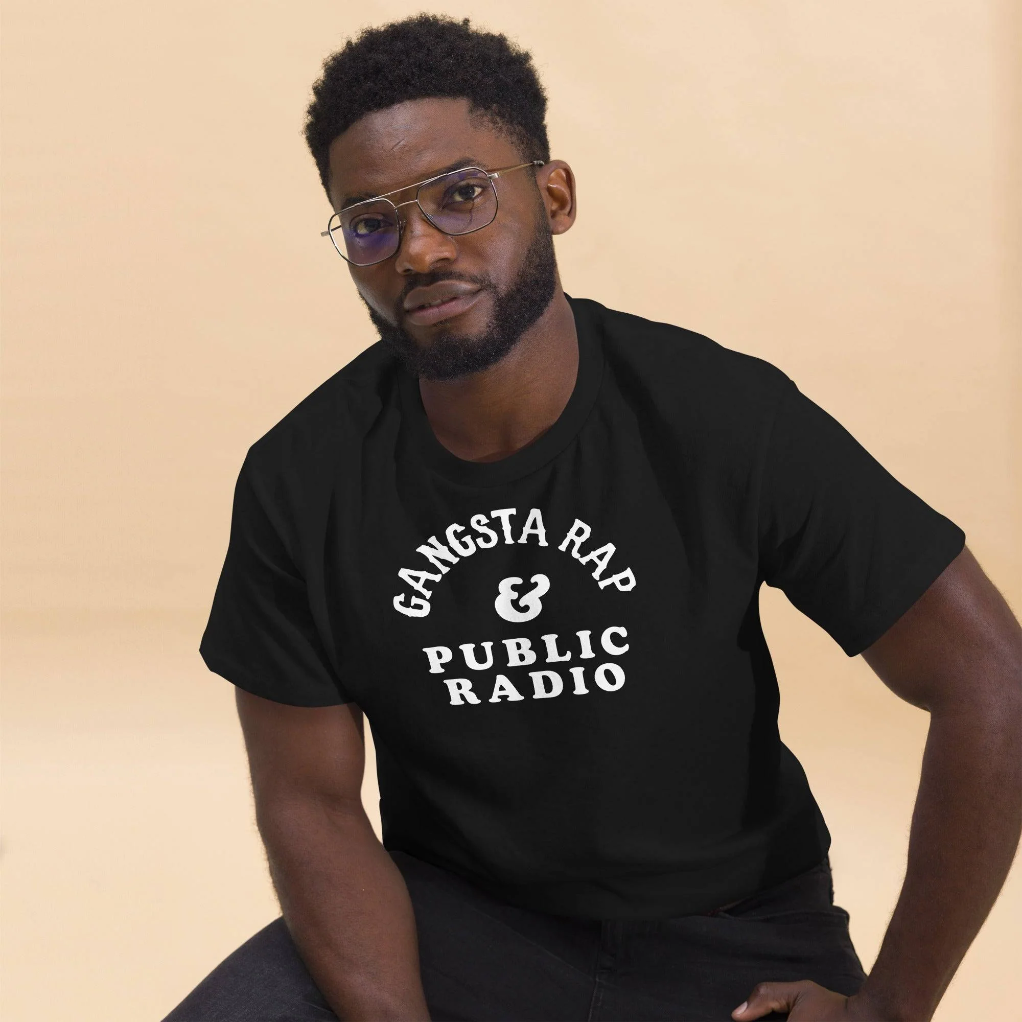 Gangsta Rap & Public Radio - Classic Staple Tee - Image 3