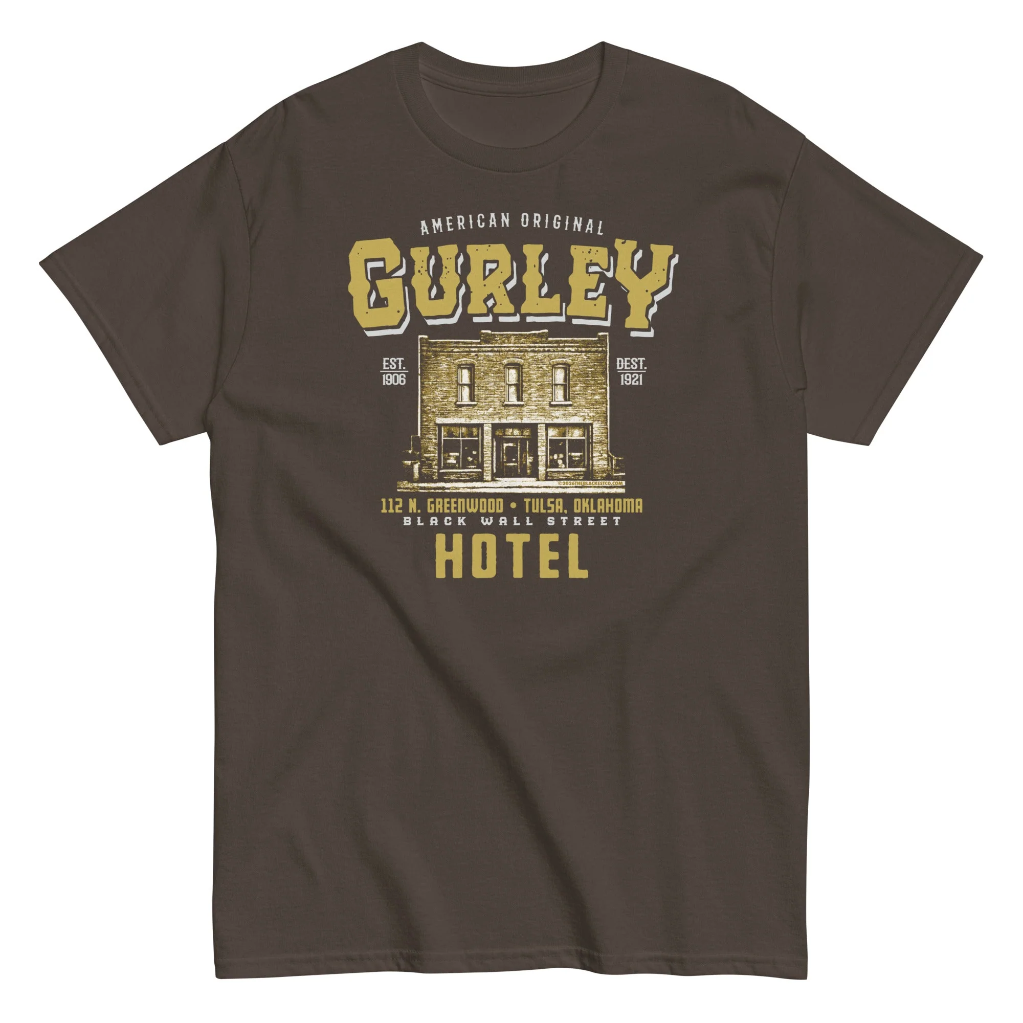 Gurley American Original Black Wall Street T-shirt