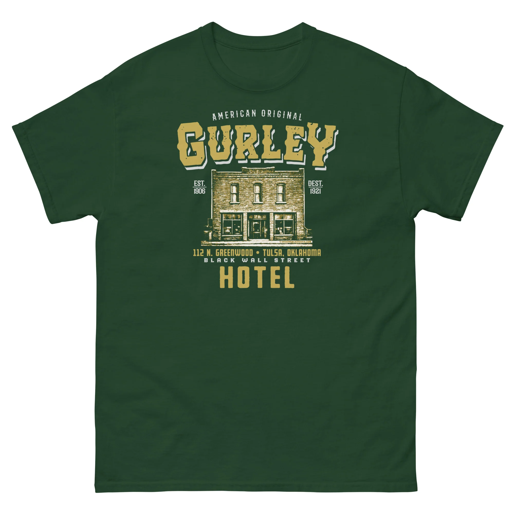 Gurley American Original Black Wall Street T-shirt - Image 10