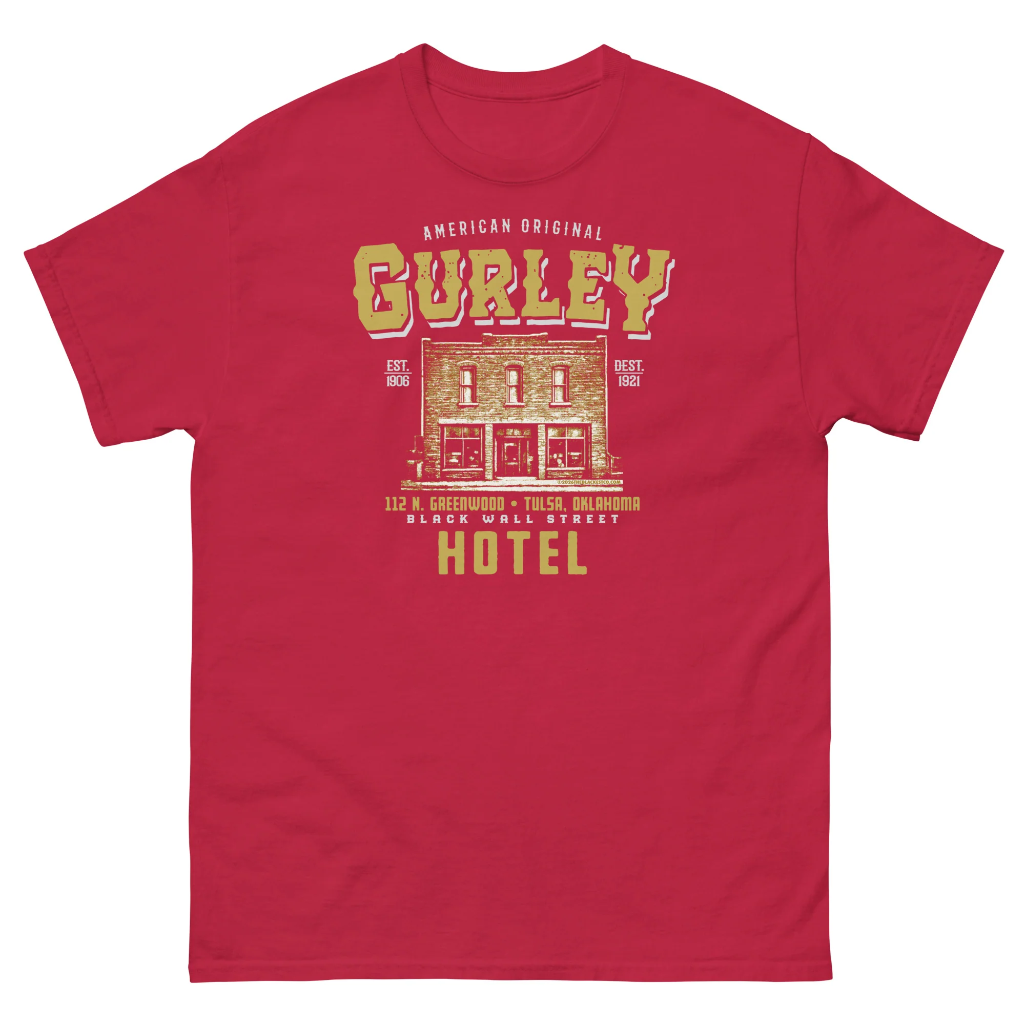 Gurley American Original Black Wall Street T-shirt - Image 6