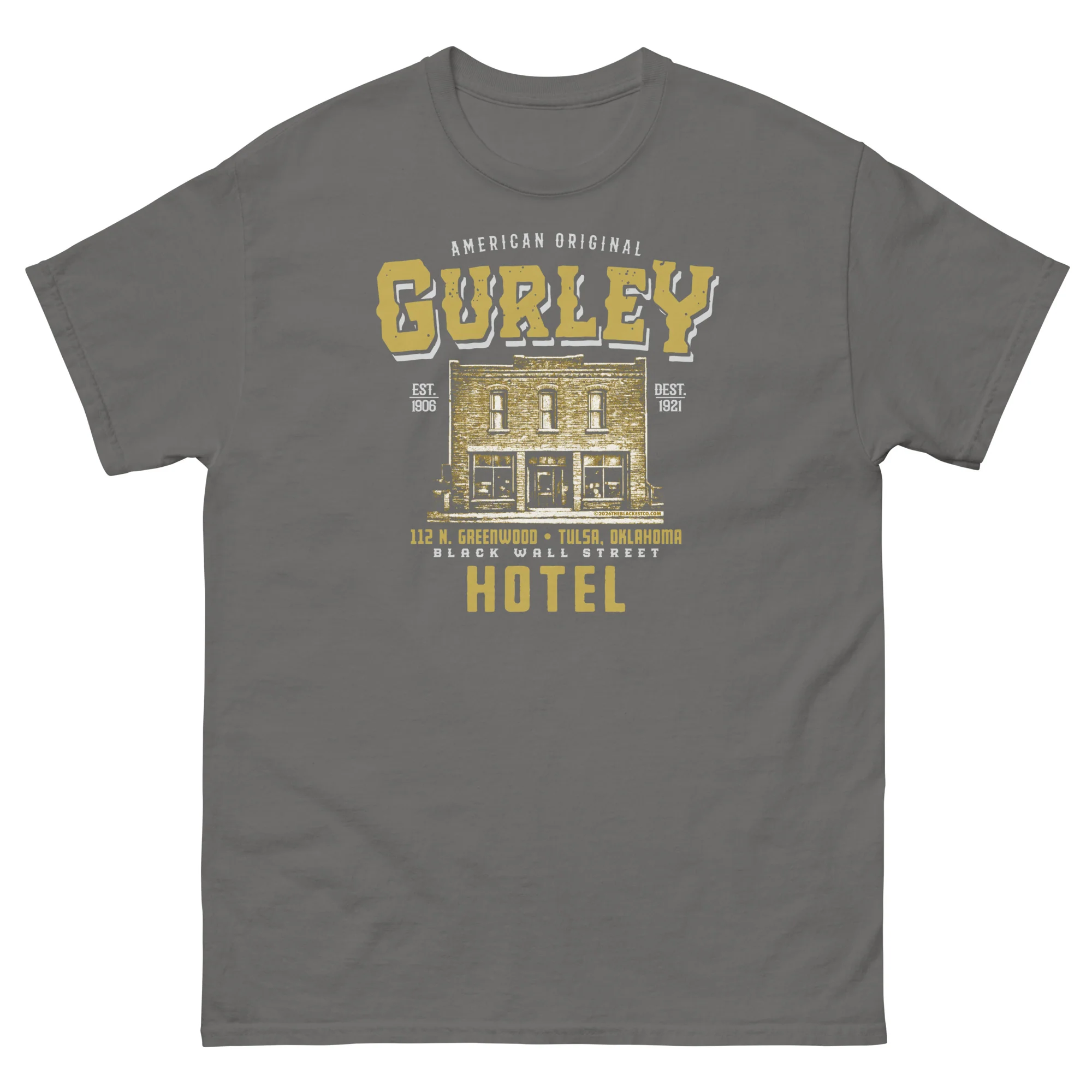 Gurley American Original Black Wall Street T-shirt - Image 7