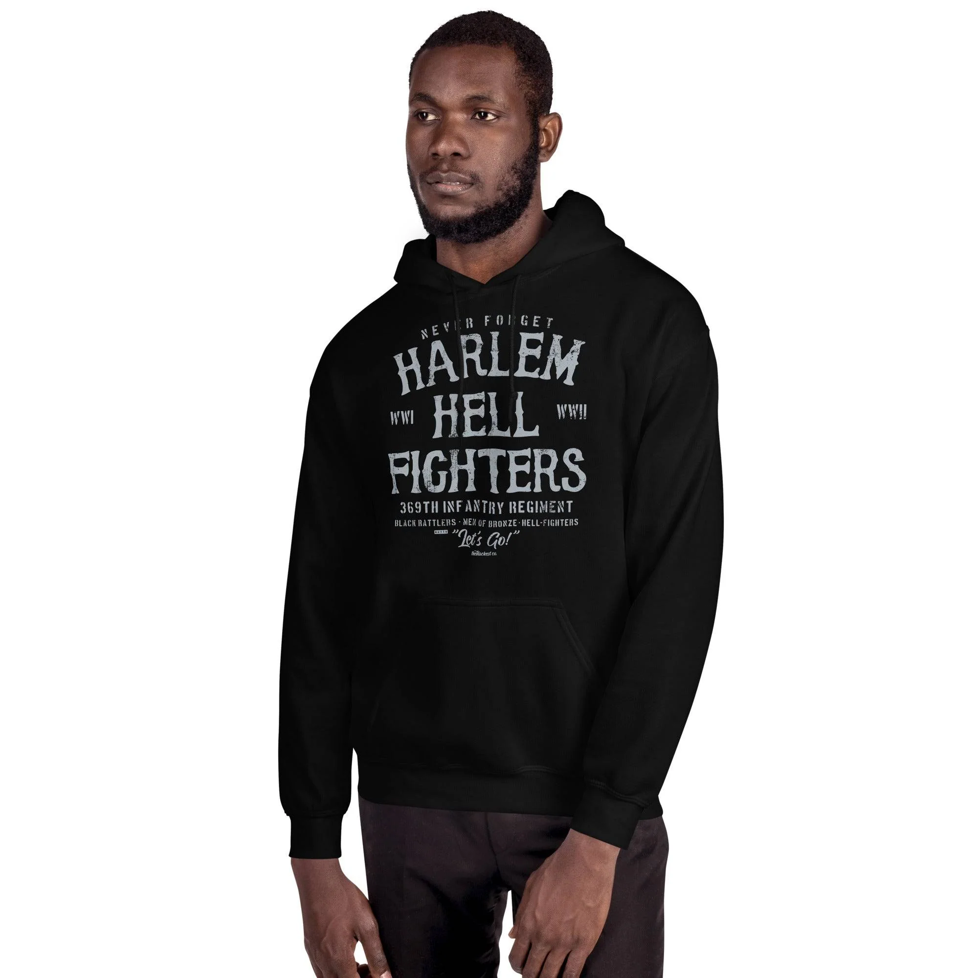 Harlem Hellfighter Black Soldiers Staple Unisex Hoodie - Image 3