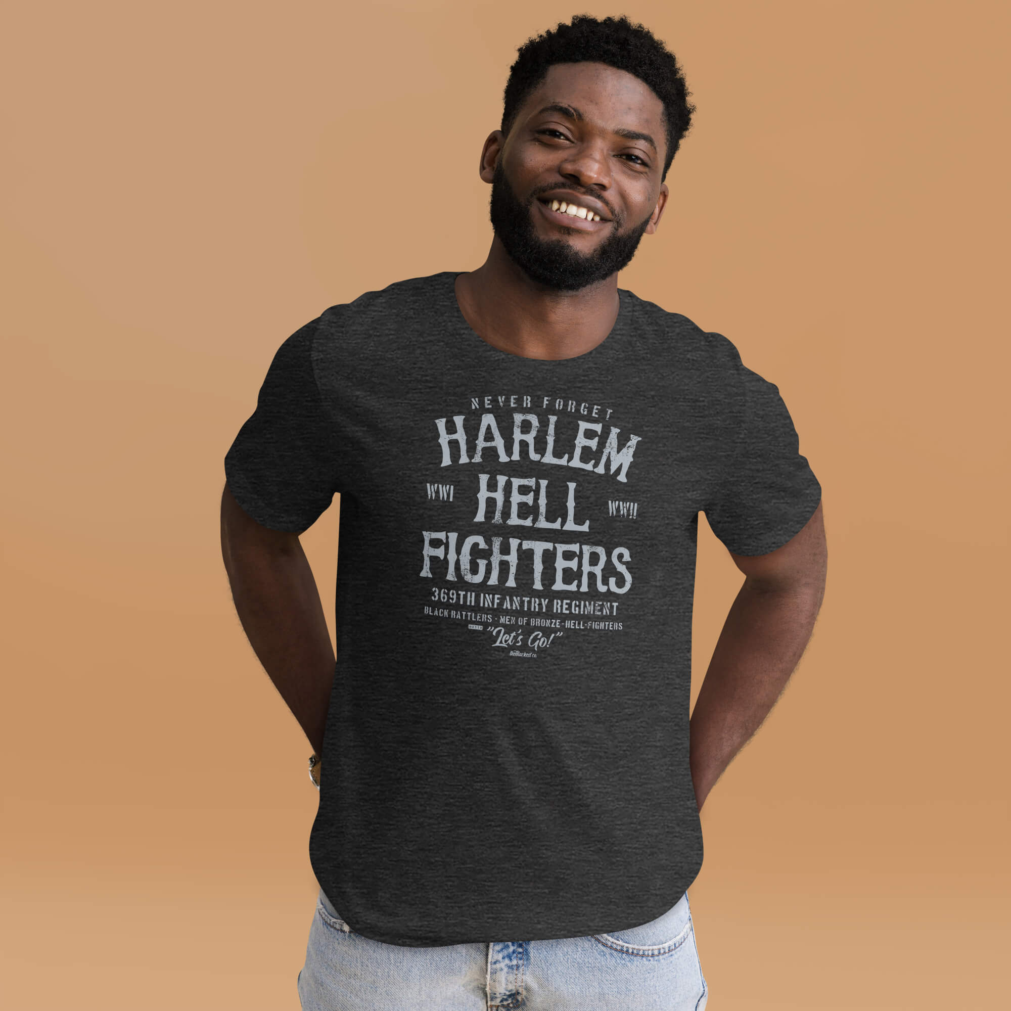 Harlem Hellfighters Black History Unisex Cotton T-Shirt - Image 14
