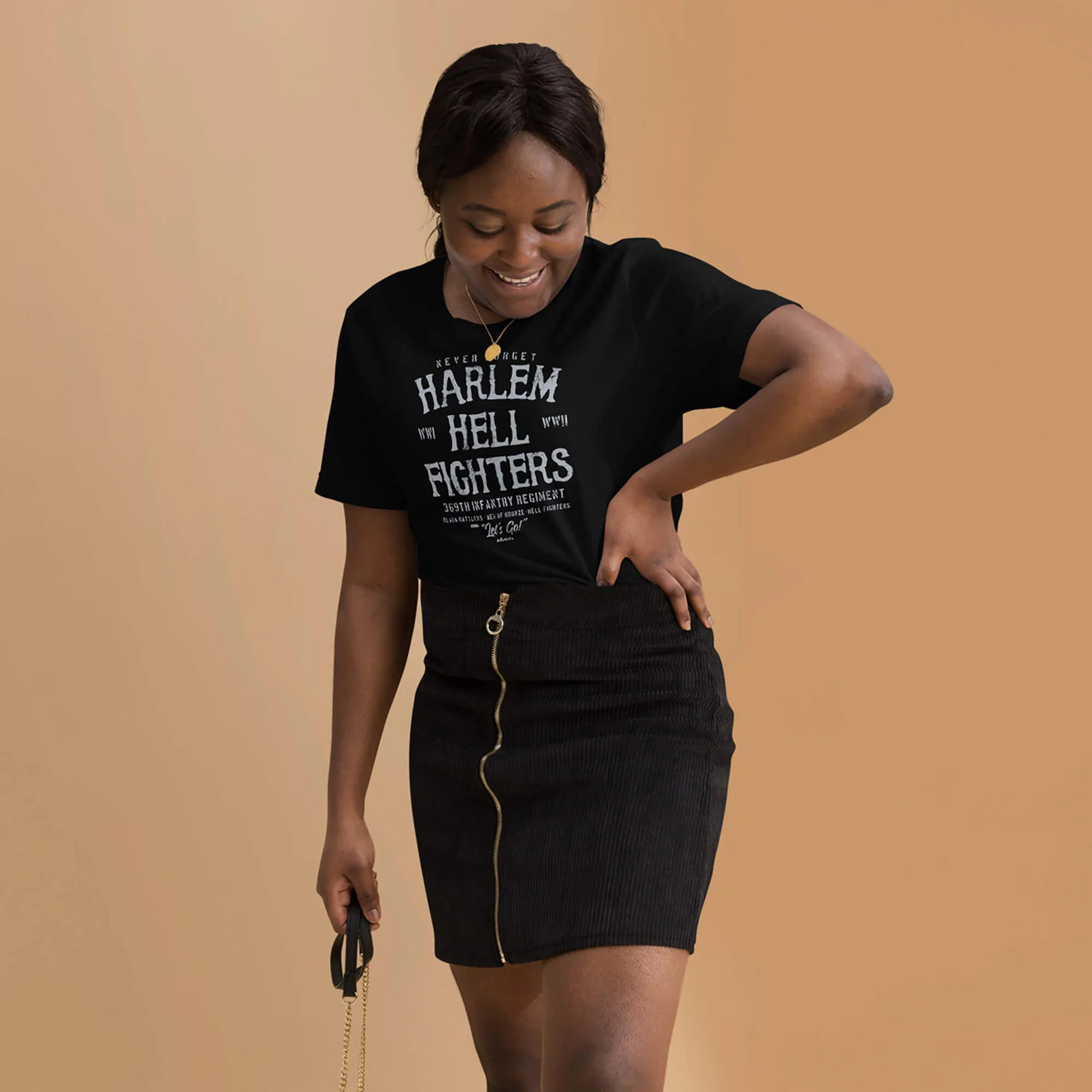 Harlem Hellfighters Black History Unisex Cotton T-Shirt - Image 3