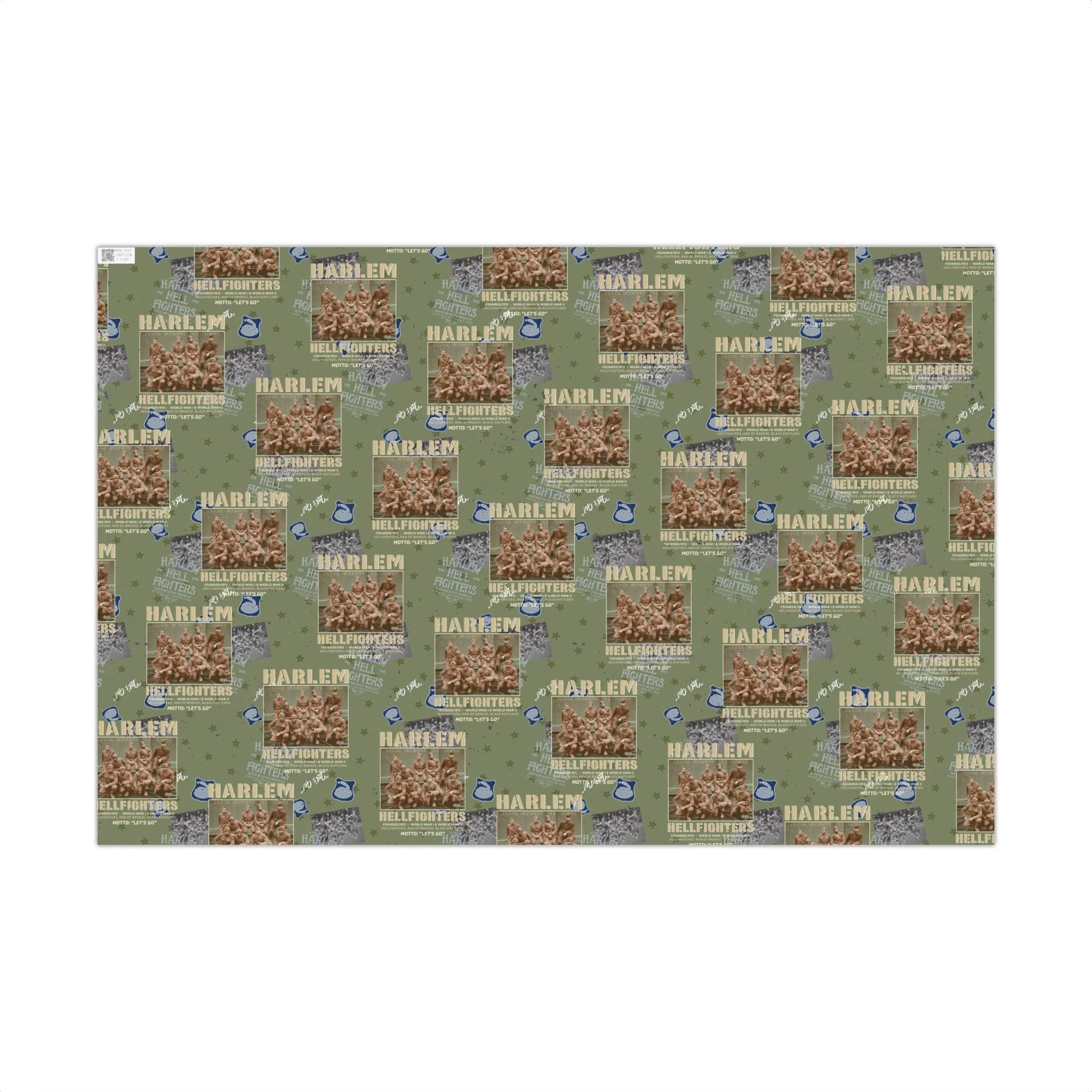 Harlem Hellfighters Soldiers Black History Gift Wrapping Paper - Image 5