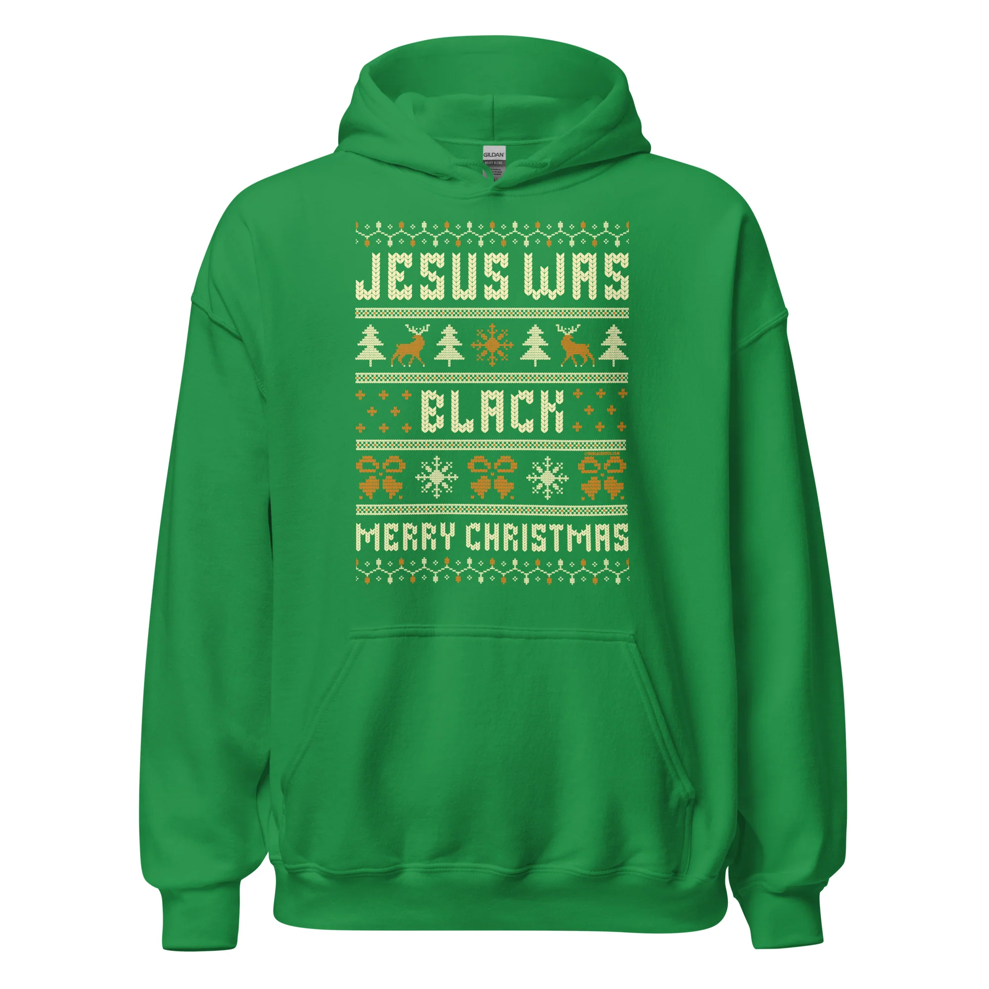 Jesus Was Black Merry Christmas Unisex Hoodie - Image 11