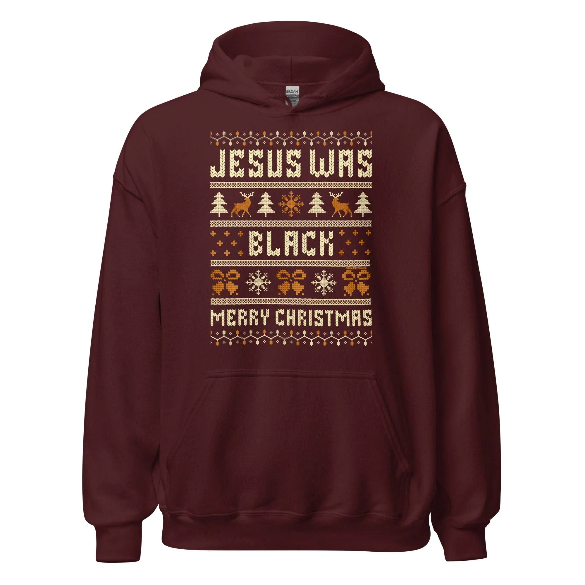 Jesus Was Black Merry Christmas Unisex Hoodie - Image 6
