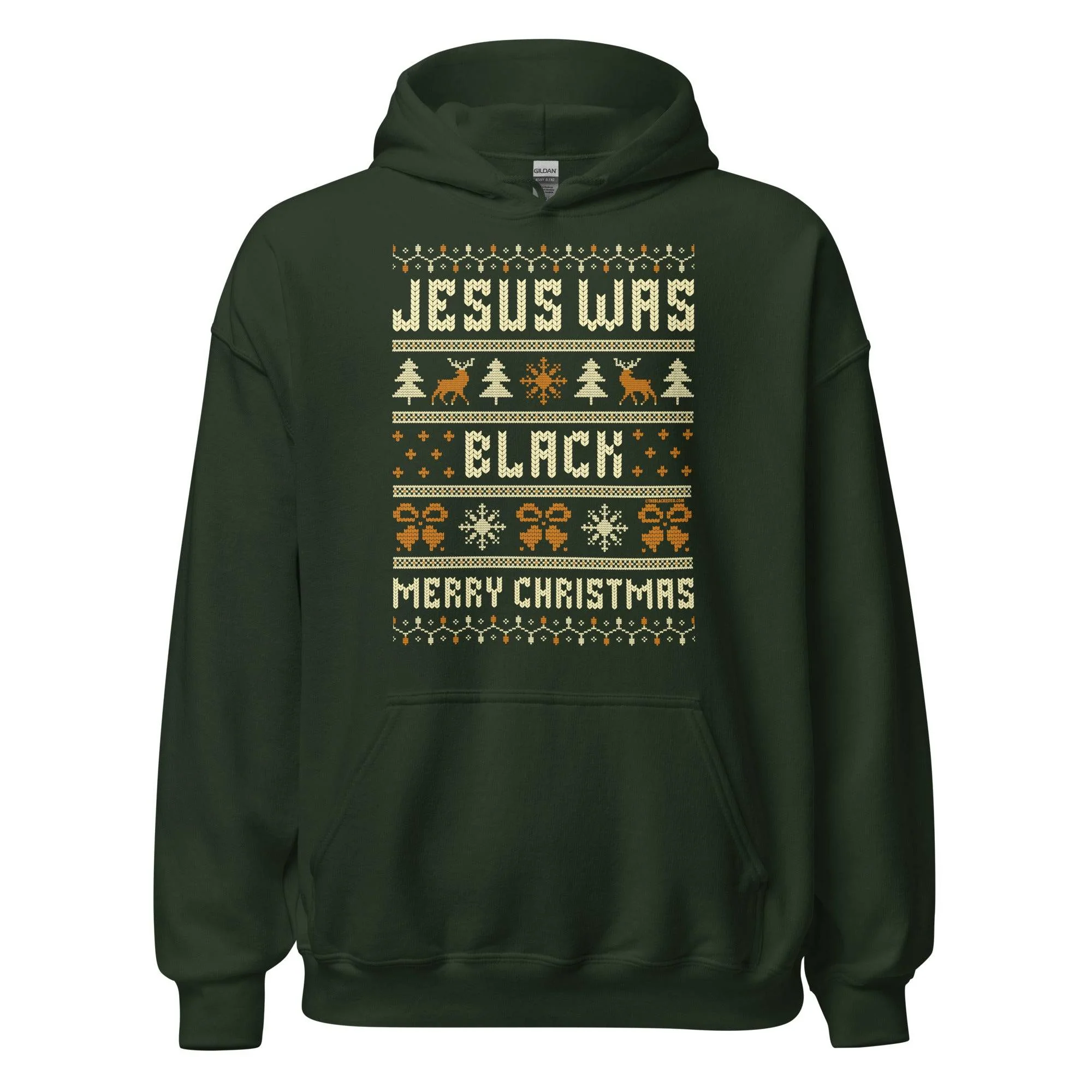 Jesus Was Black Merry Christmas Unisex Hoodie - Image 7