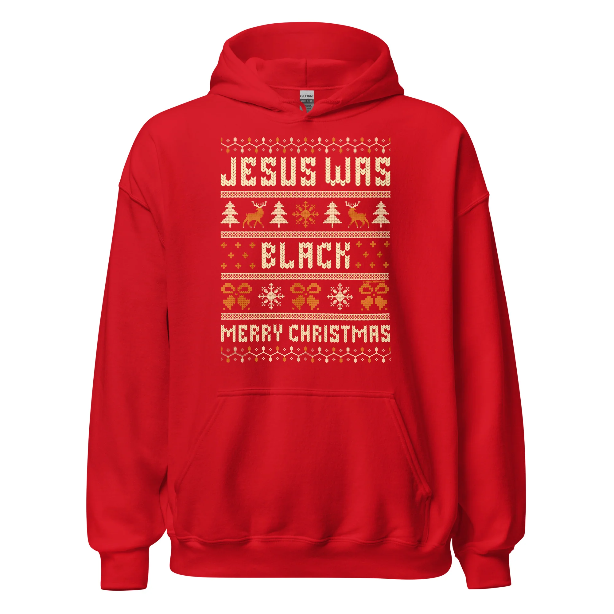 Jesus Was Black Merry Christmas Unisex Hoodie - Image 8