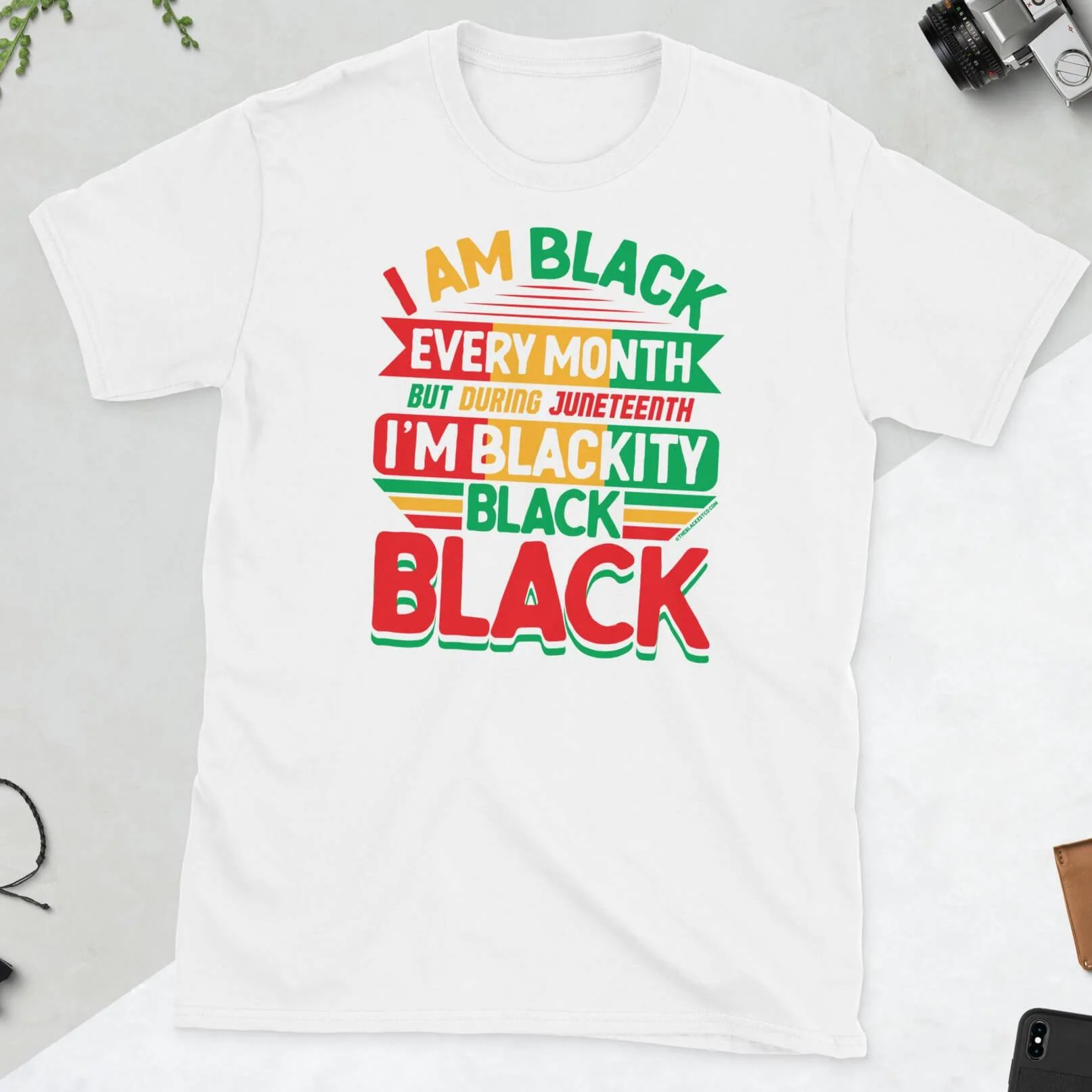 Juneteenth Blackity Black Unisex T-Shirt - Image 6