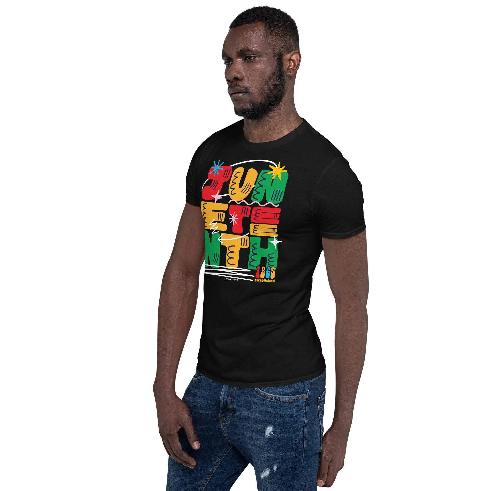 Juneteenth Funky Abstract Unisex T-Shirt - Image 4