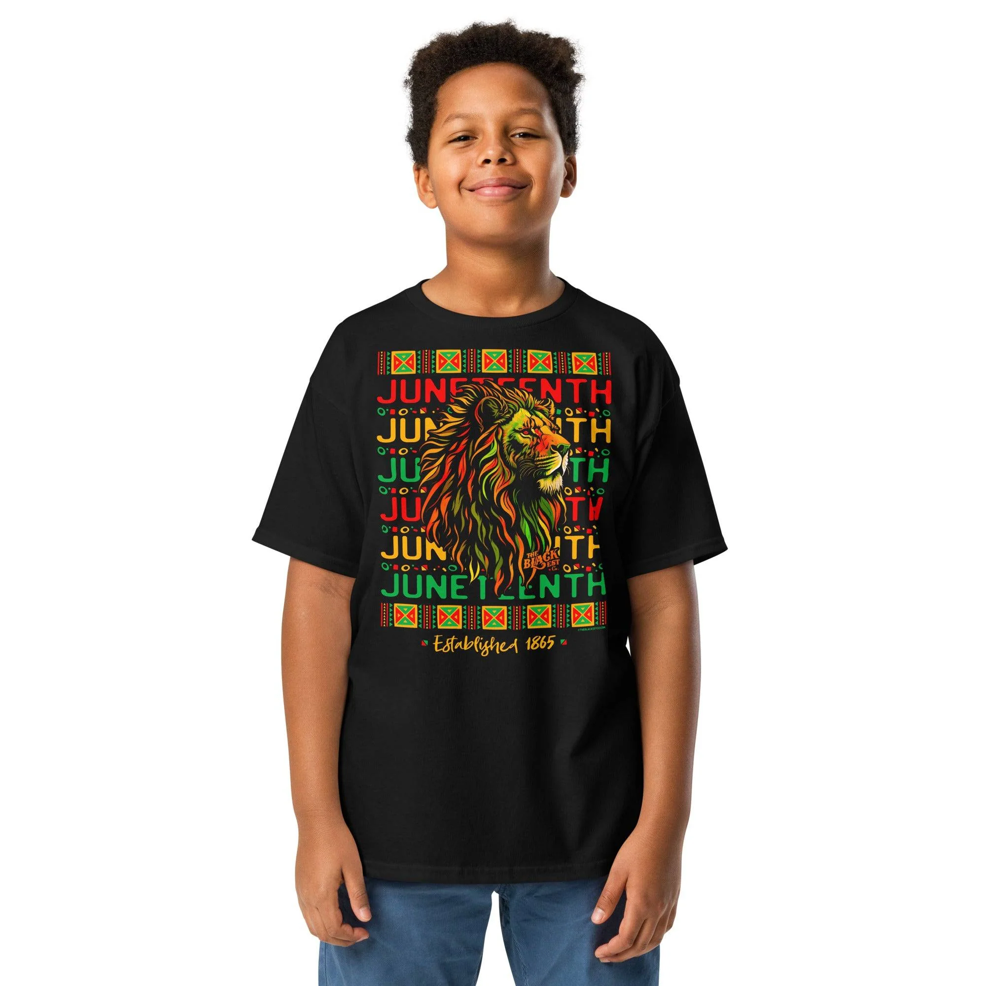 YOUTH Juneteenth Lion Repeat Classic Unisex Tee