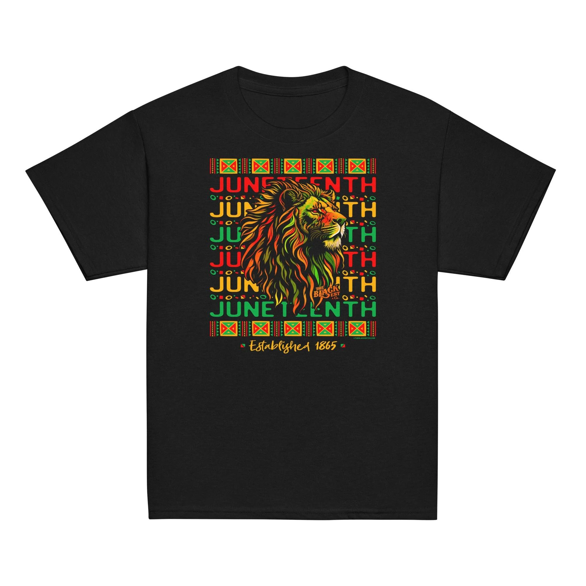 YOUTH Juneteenth Lion Repeat Classic Unisex Tee - Image 2