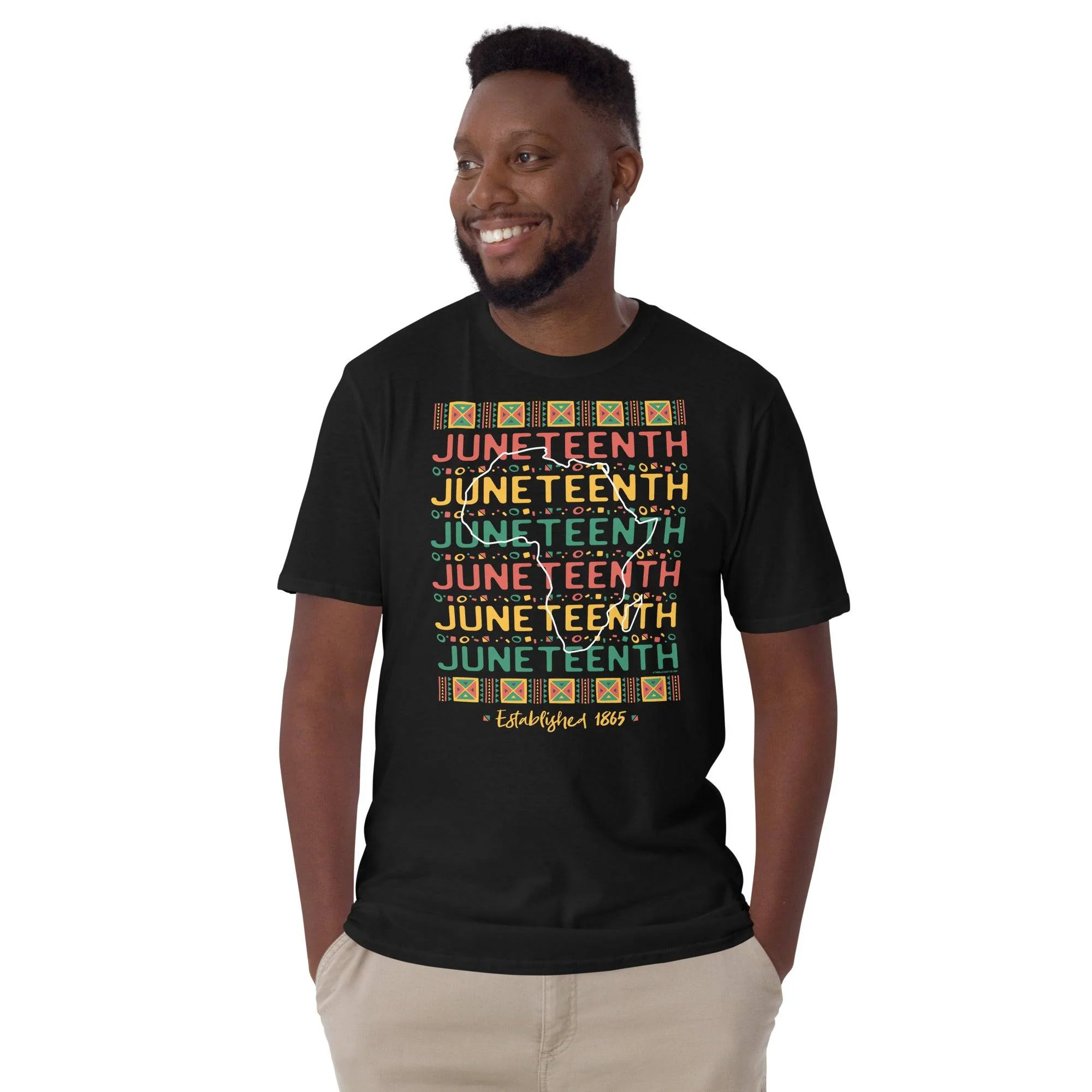 Juneteenth Africa Repeat Established 1865 T-Shirt - Image 3