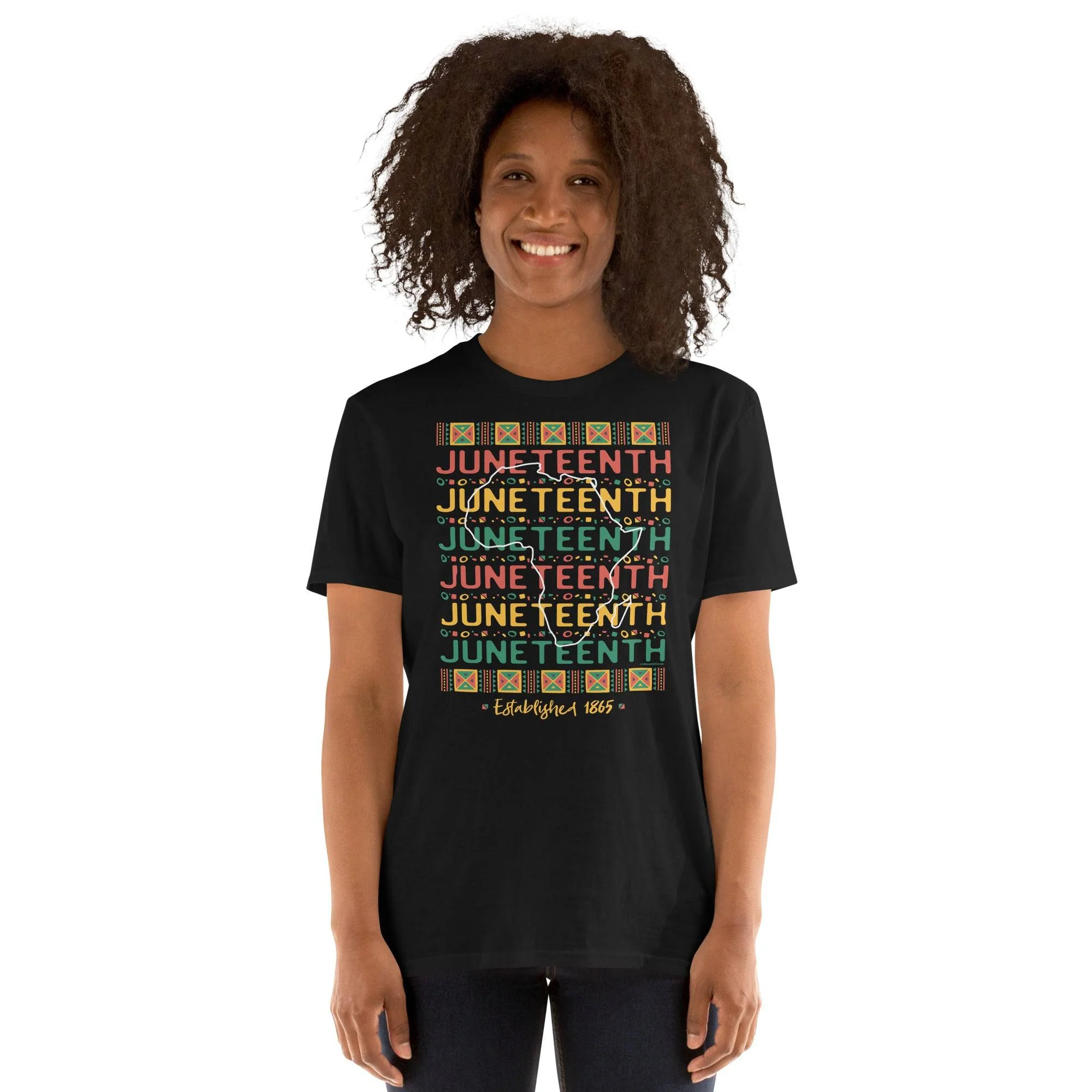 Juneteenth Africa Repeat Established 1865 T-Shirt - Image 4