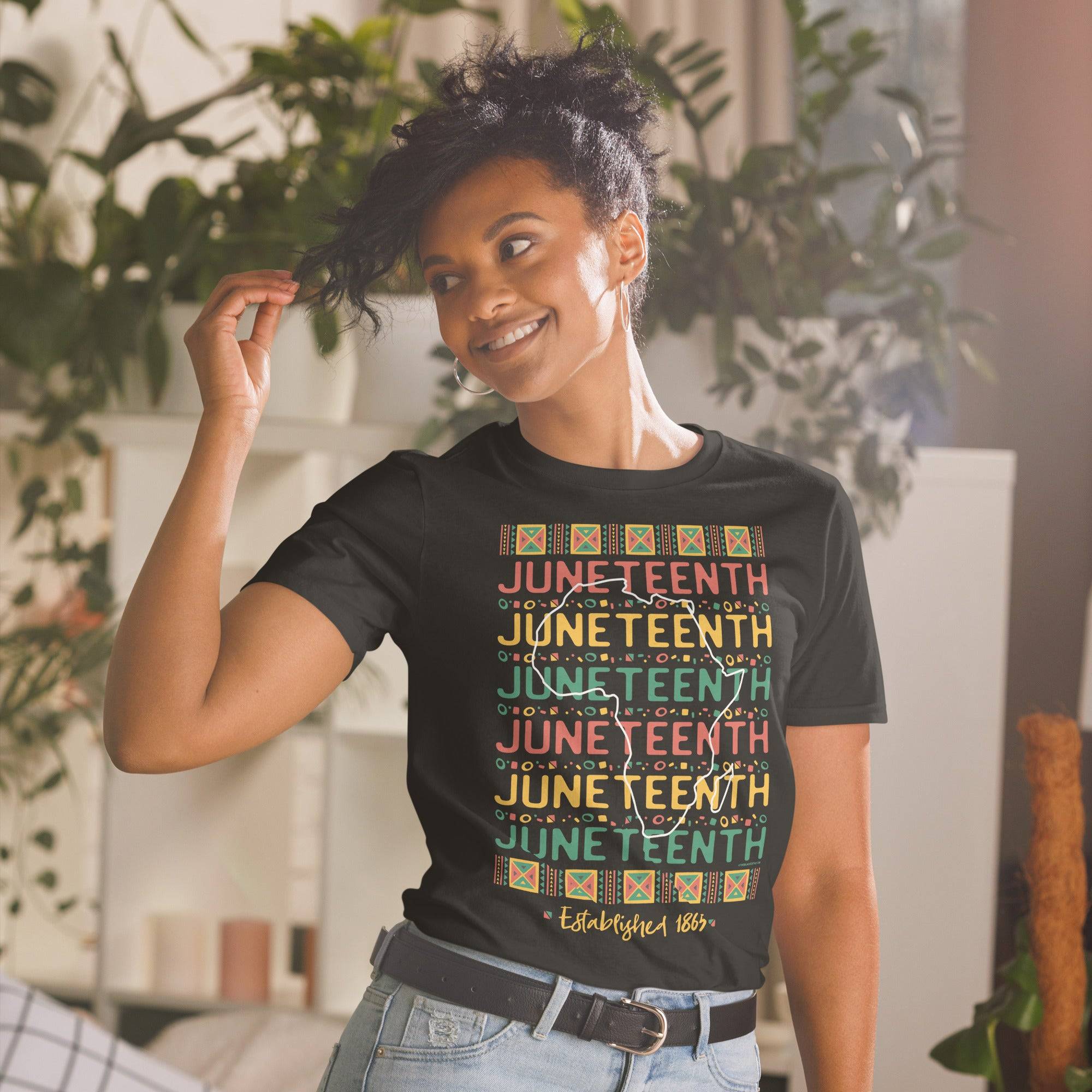 Juneteenth Africa Repeat Established 1865 T-Shirt - Image 6