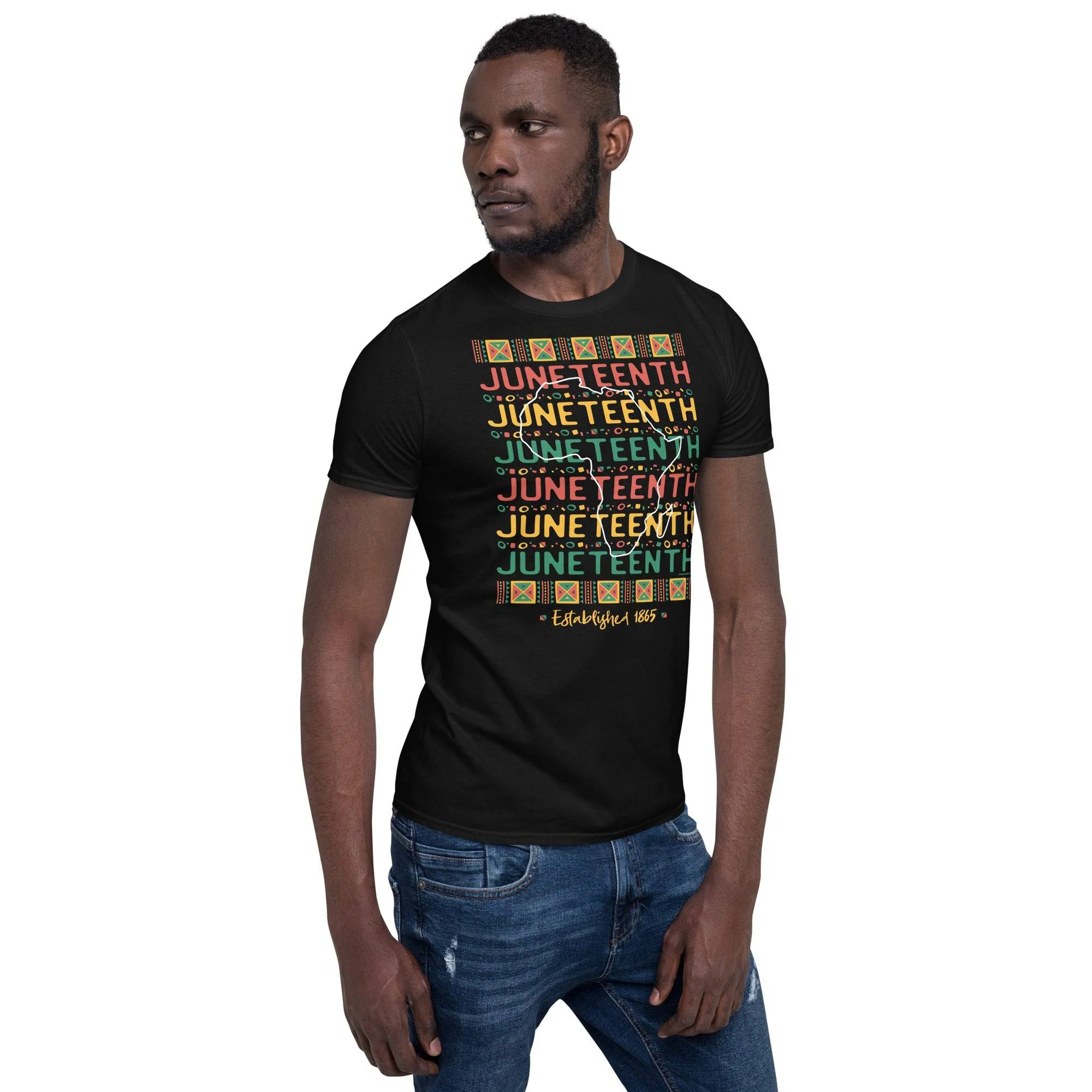Juneteenth Africa Repeat Established 1865 T-Shirt - Image 8