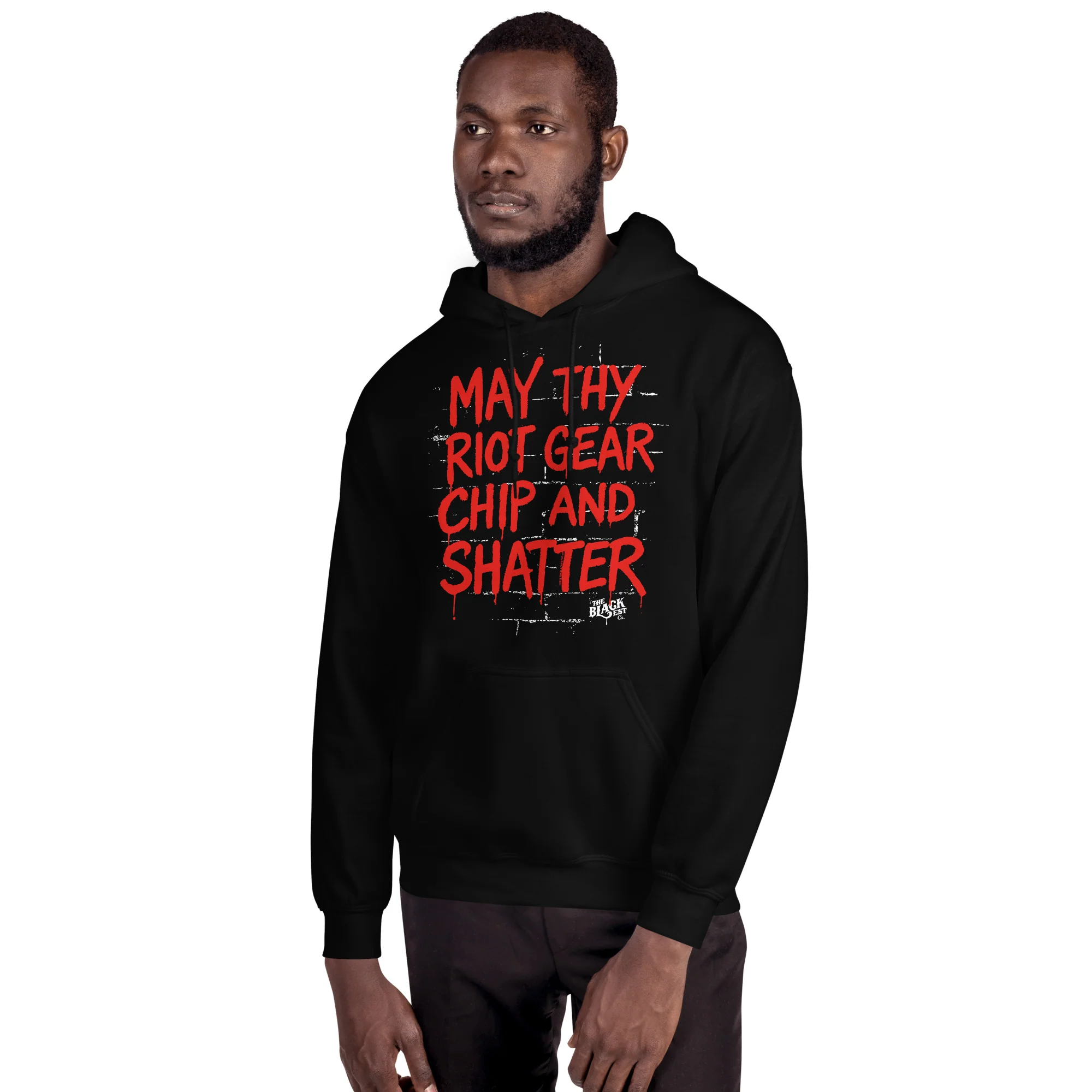May Thy Riot Gear Chip And Shatter Unisex Hoodie - Image 2