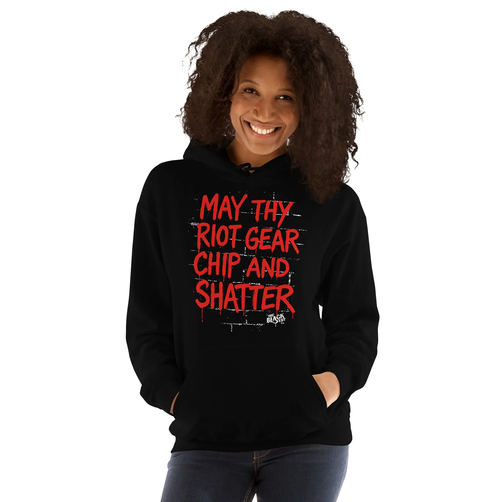 May Thy Riot Gear Chip And Shatter Unisex Hoodie - Image 3