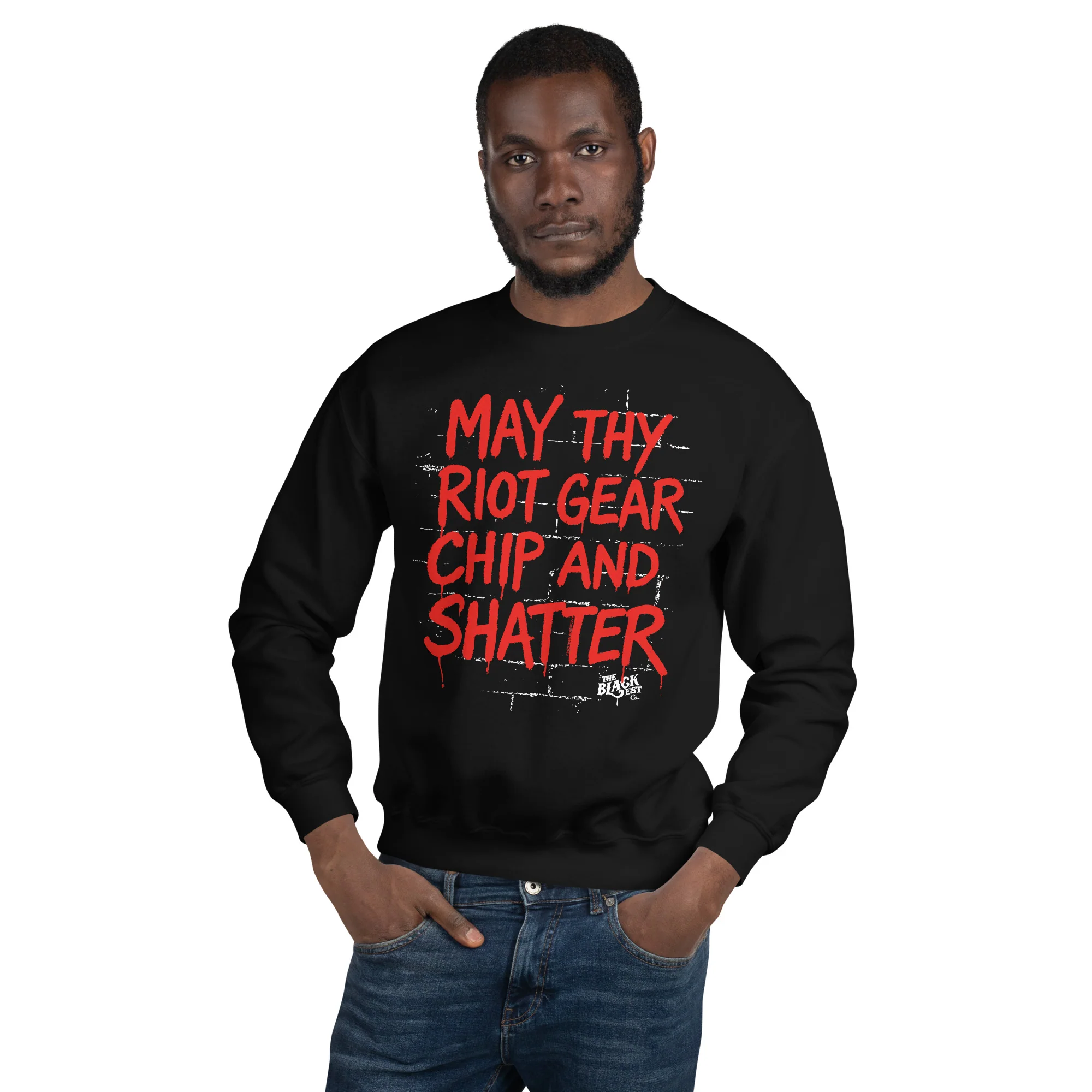 May Thy Riot Gear Chip And Shatter Unisex Sweatshirt - Image 3