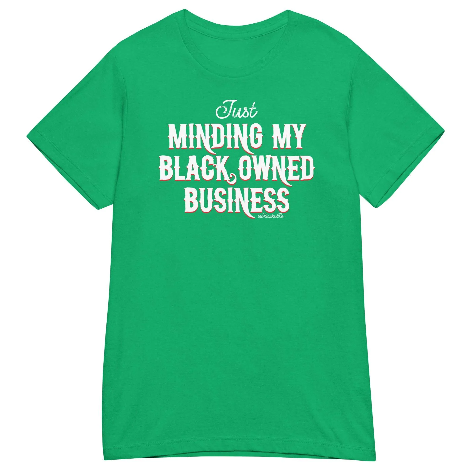 Minding My Black Owned Business Womens Softstyle T-Shirt - Image 5