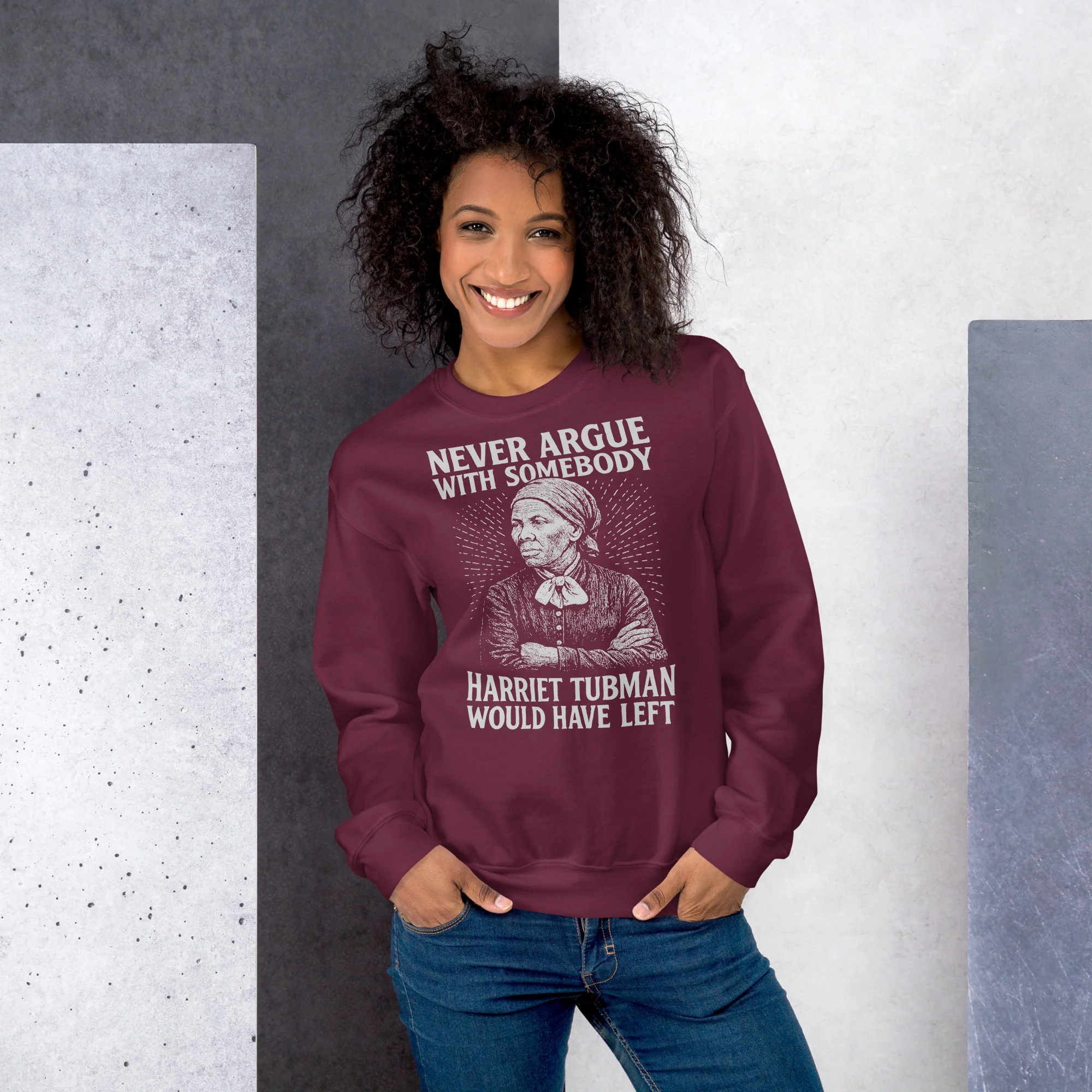Never Argue Harriet Tubman Would Have Left Unisex Sweatshirt - Image 4