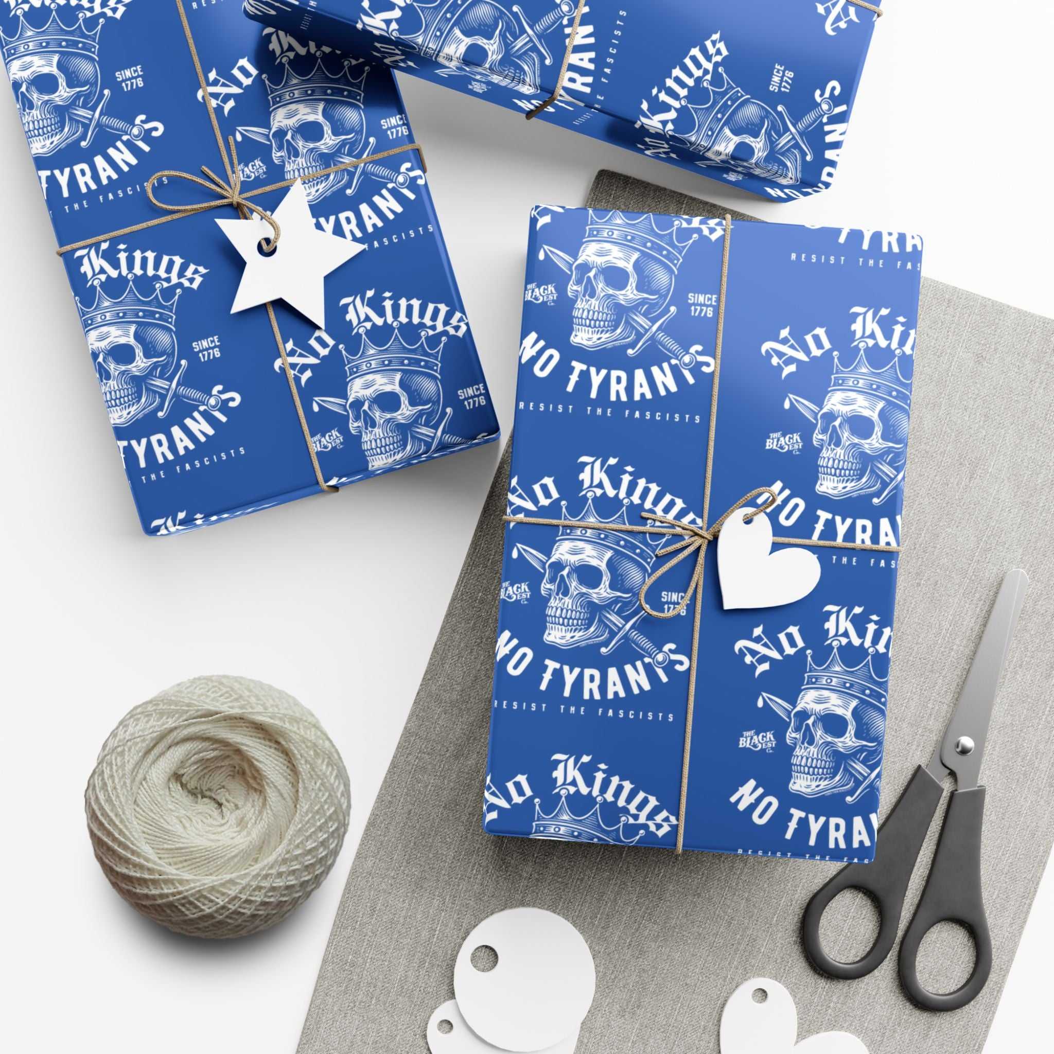 No King No Tyrants Political Gift Wrapping Paper