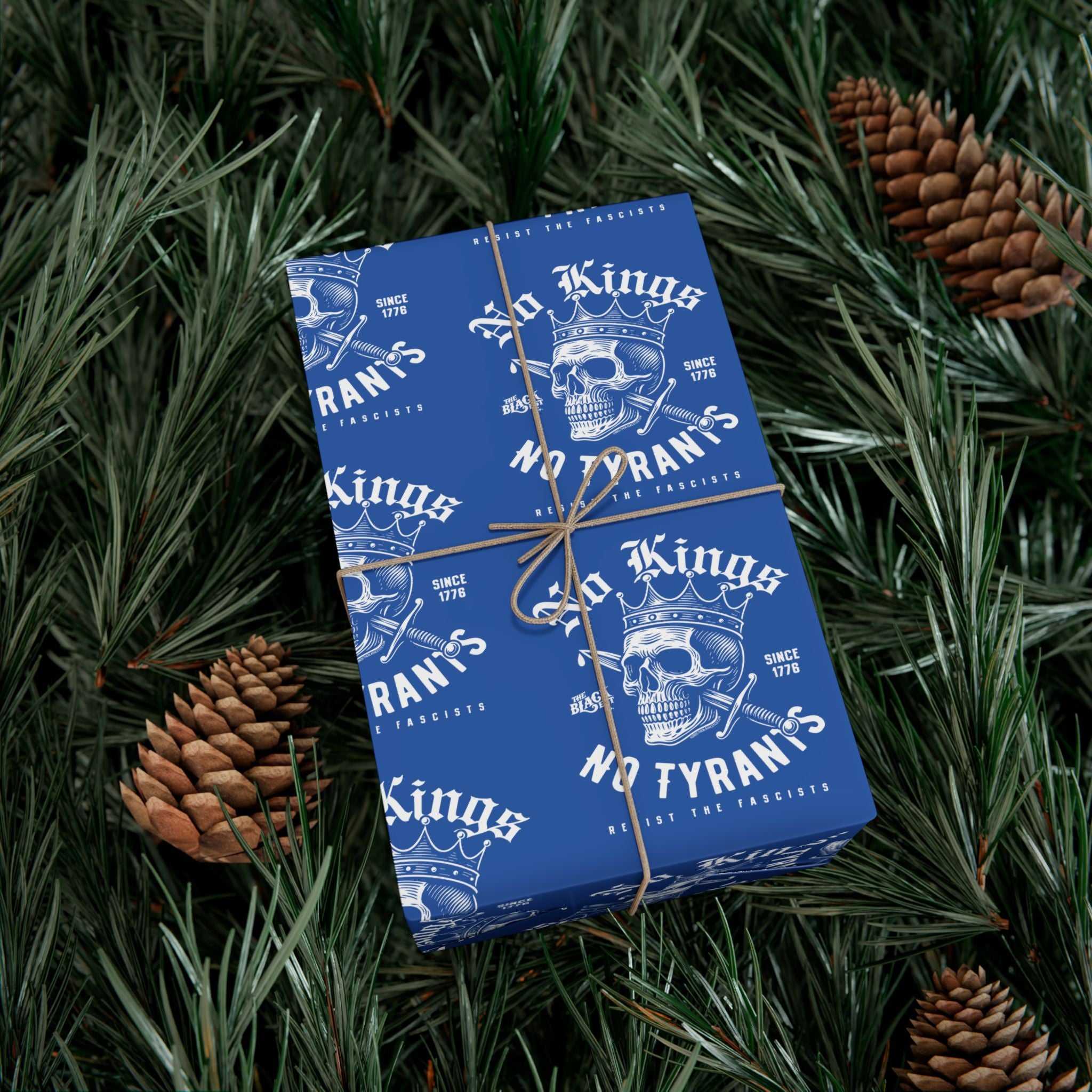 No King No Tyrants Political Gift Wrapping Paper - Image 2