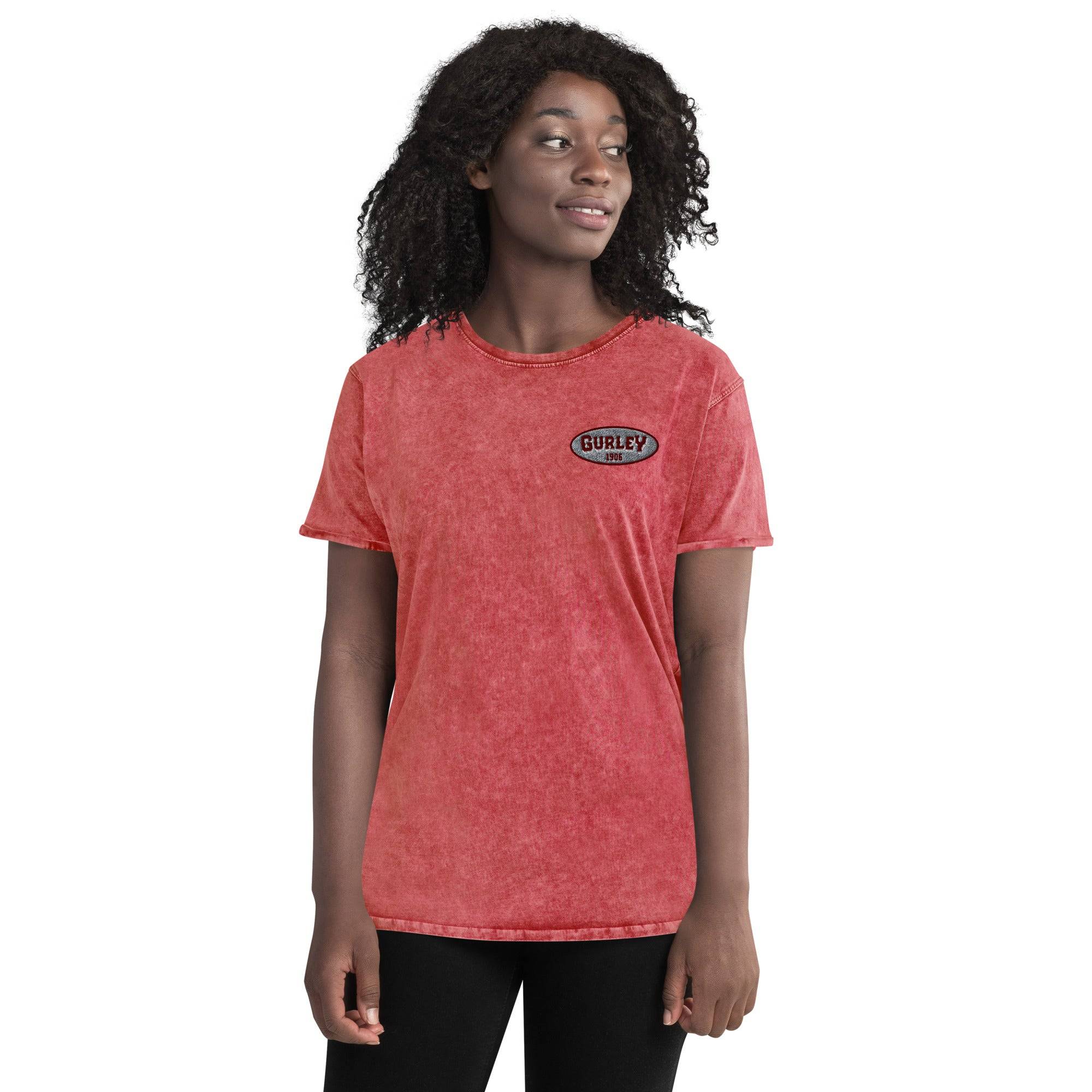 O. W. Gurley Embroidery Denim T Shirt - Image 5
