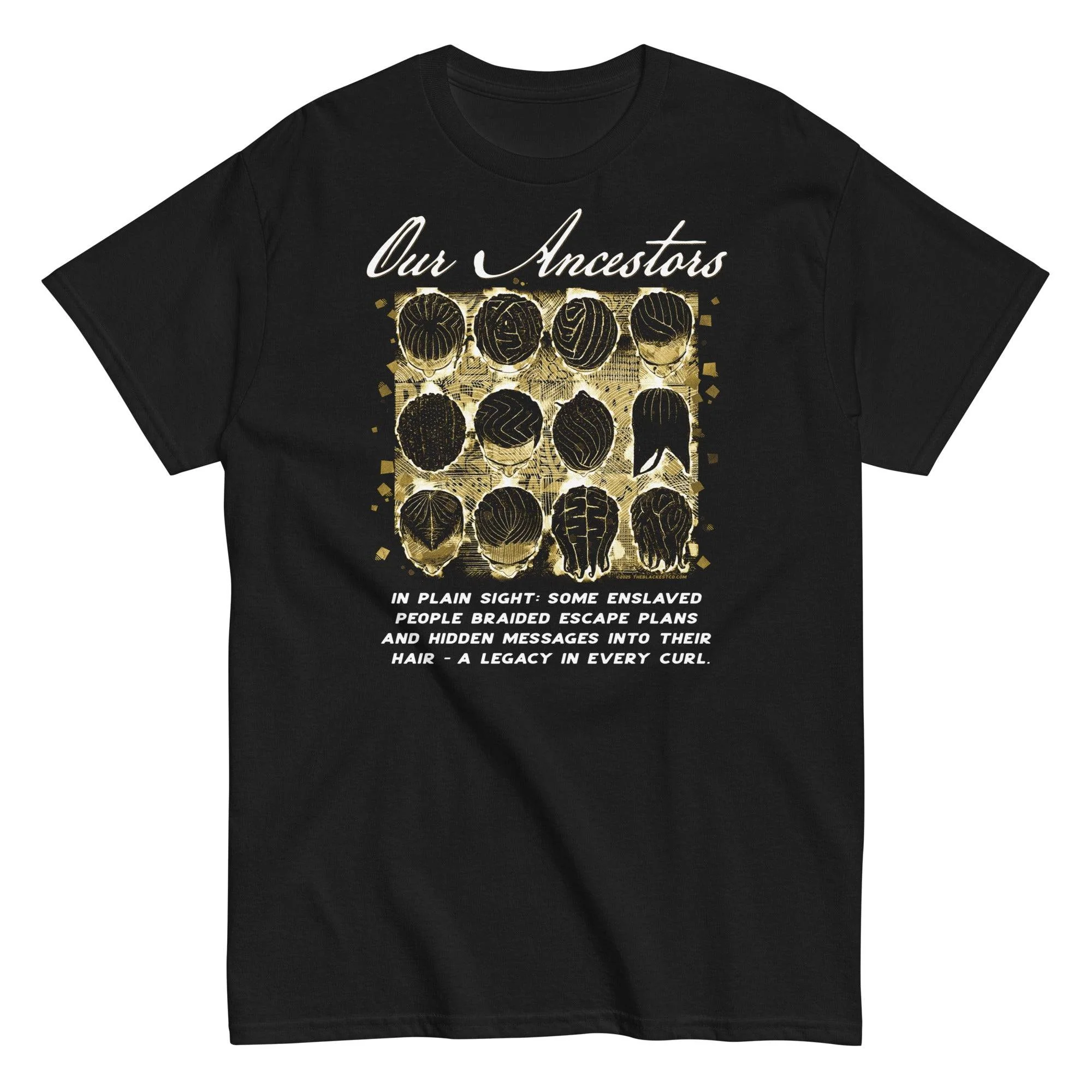 Our Ancestors Braided Escape Routes Staple Cotton T-Shirt