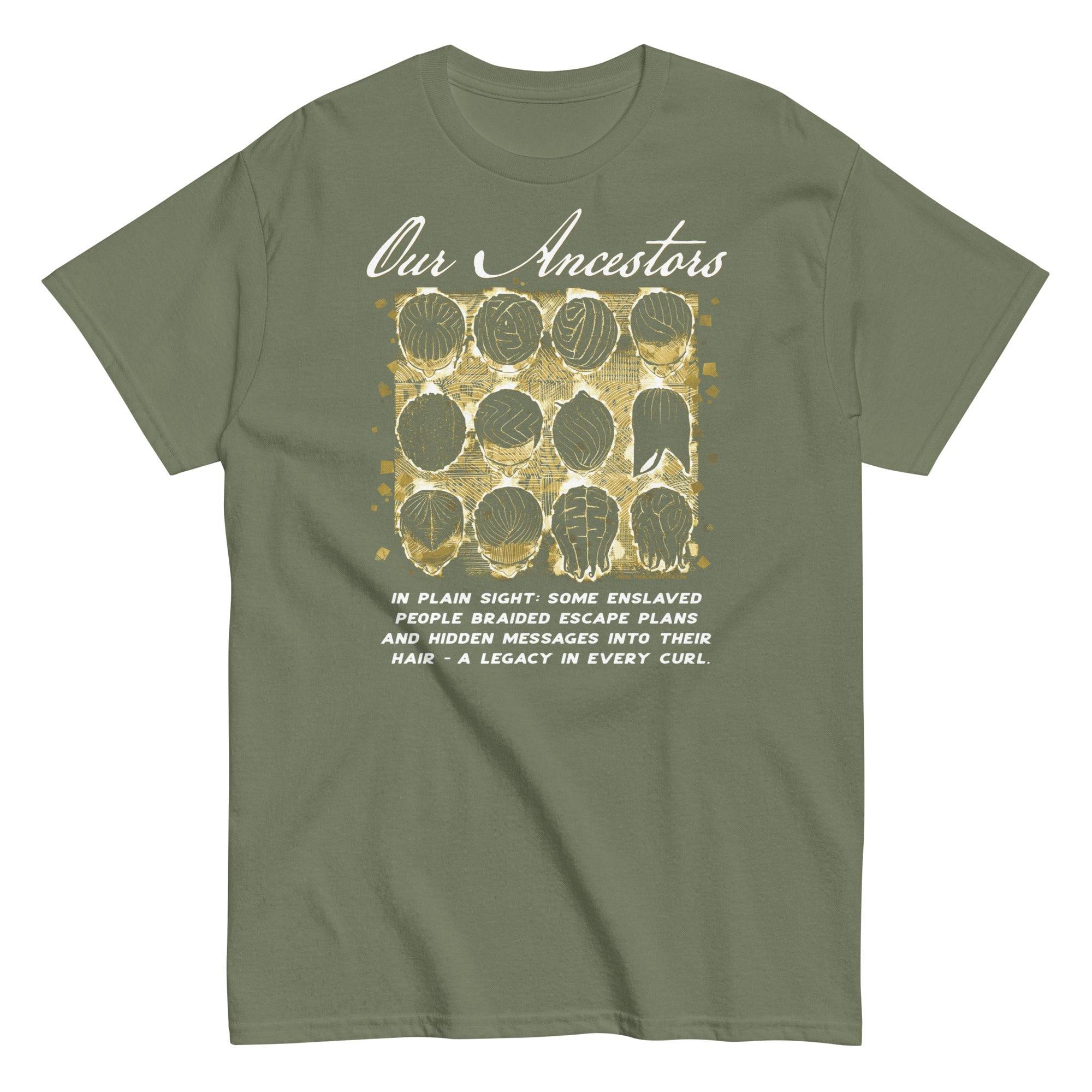 Our Ancestors Braided Escape Routes Staple Cotton T-Shirt - Image 9