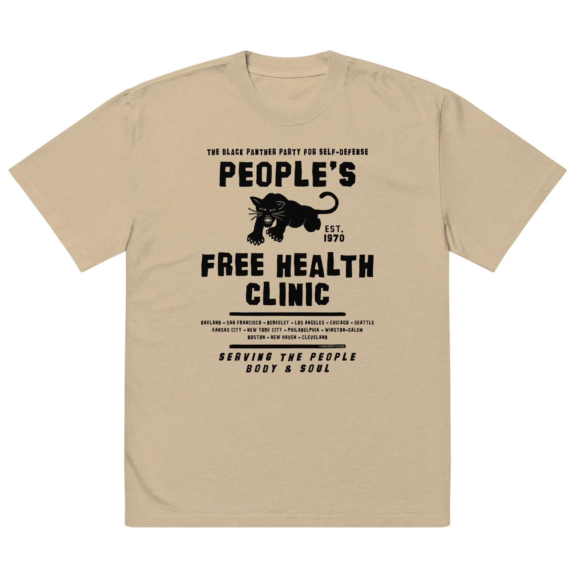 People's Free Health Clinic BPP Oversized Premium T Shirt - Image 5