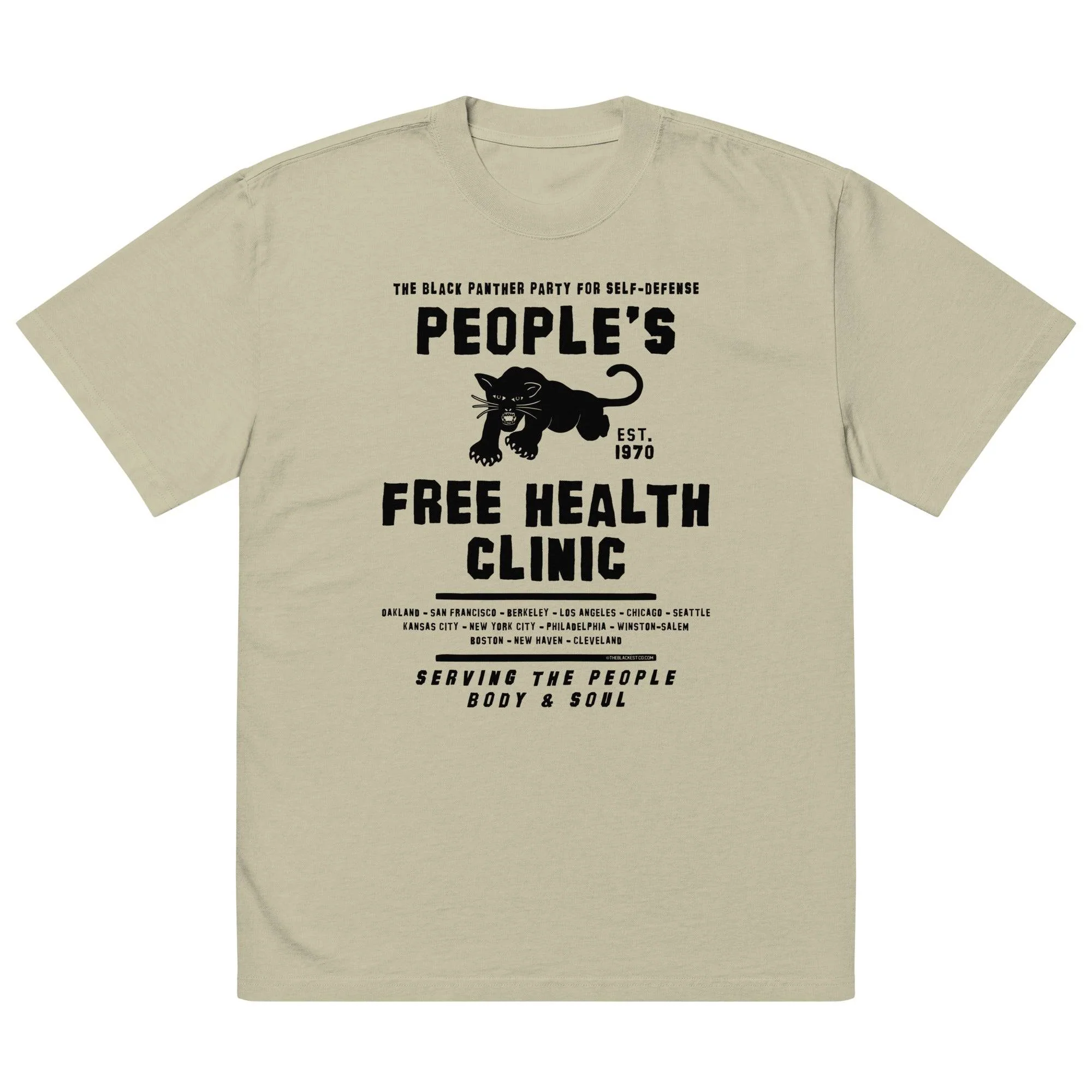 People's Free Health Clinic BPP Oversized Premium T Shirt - Image 6