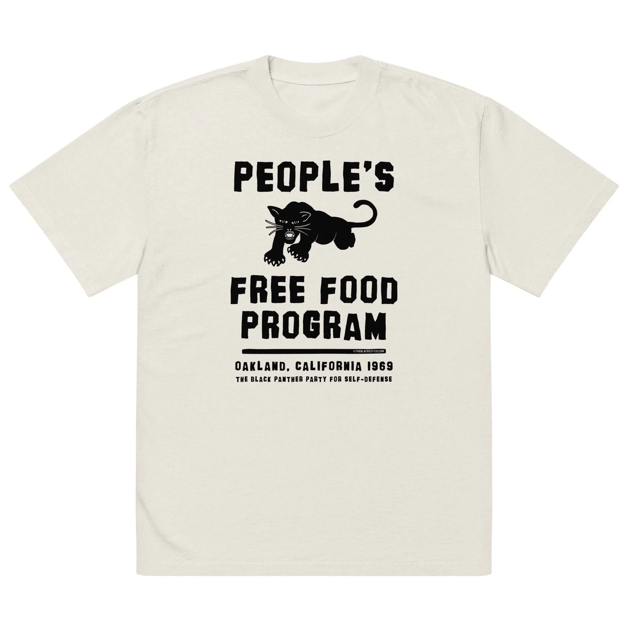People's Free Food Program Oversized Premium Tee - Image 2
