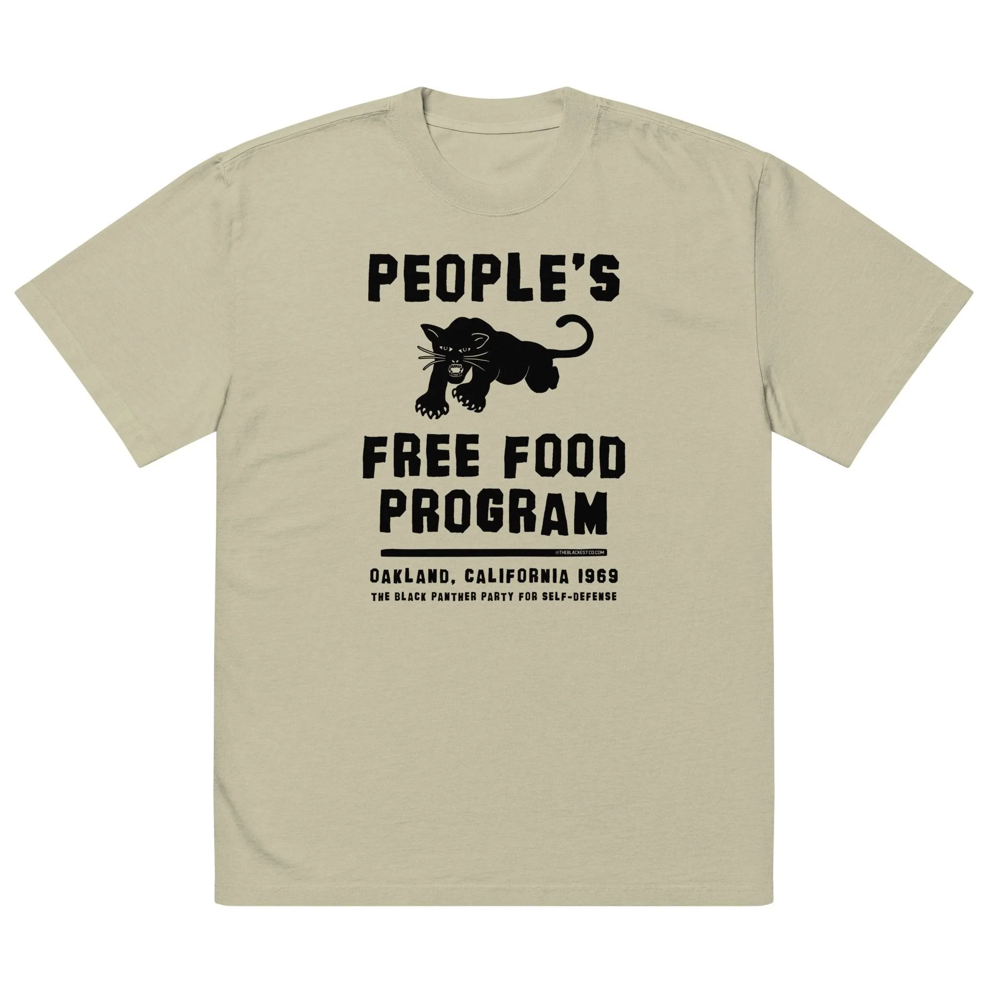 People's Free Food Program Oversized Premium Tee - Image 3