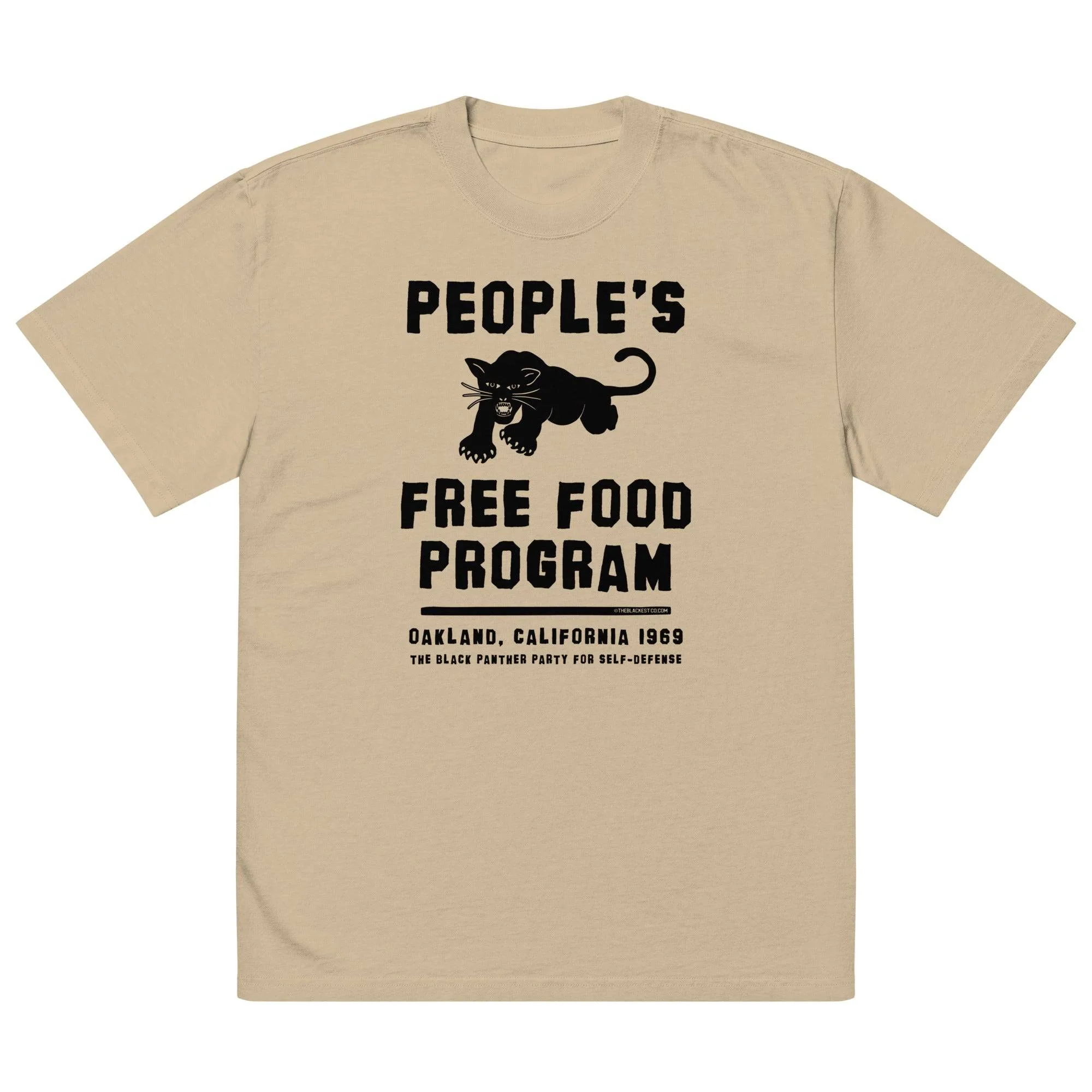 People's Free Food Program Oversized Premium Tee - Image 4
