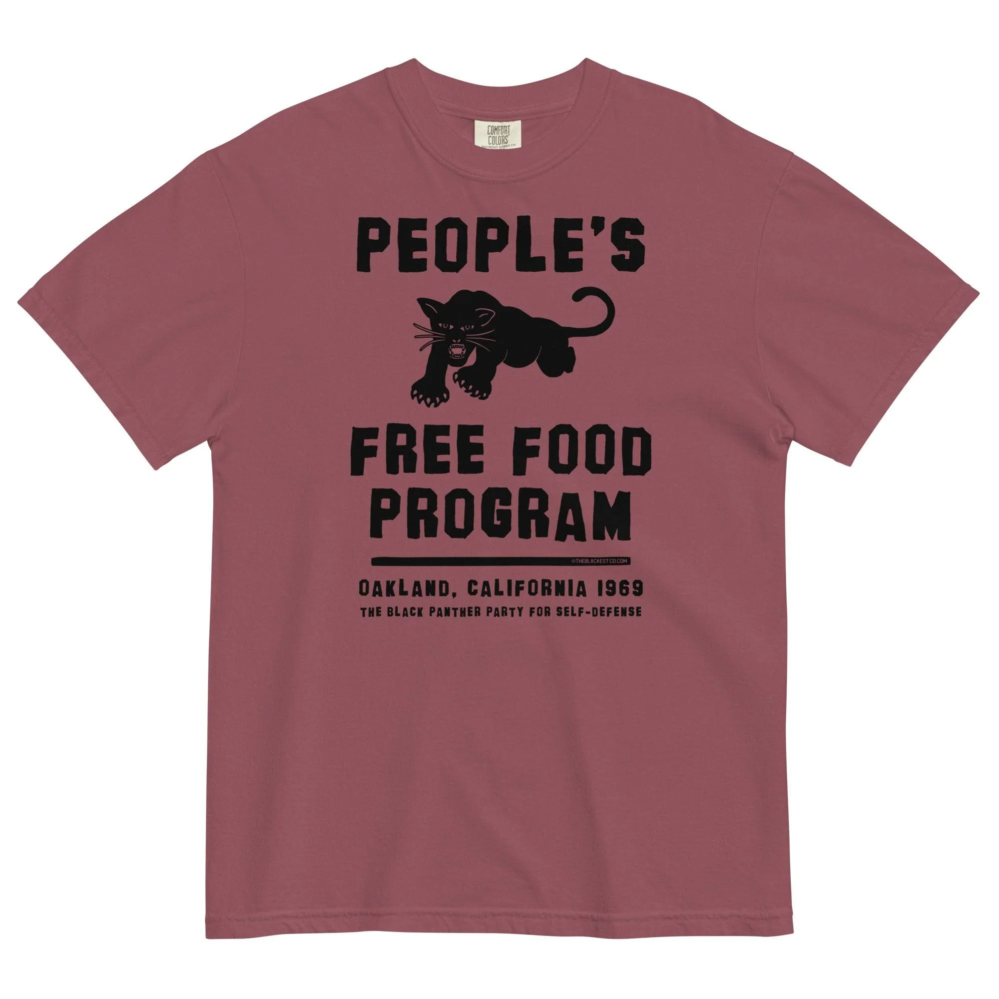 People's Free Food Program Heavyweight Premium T-shirt - Image 5